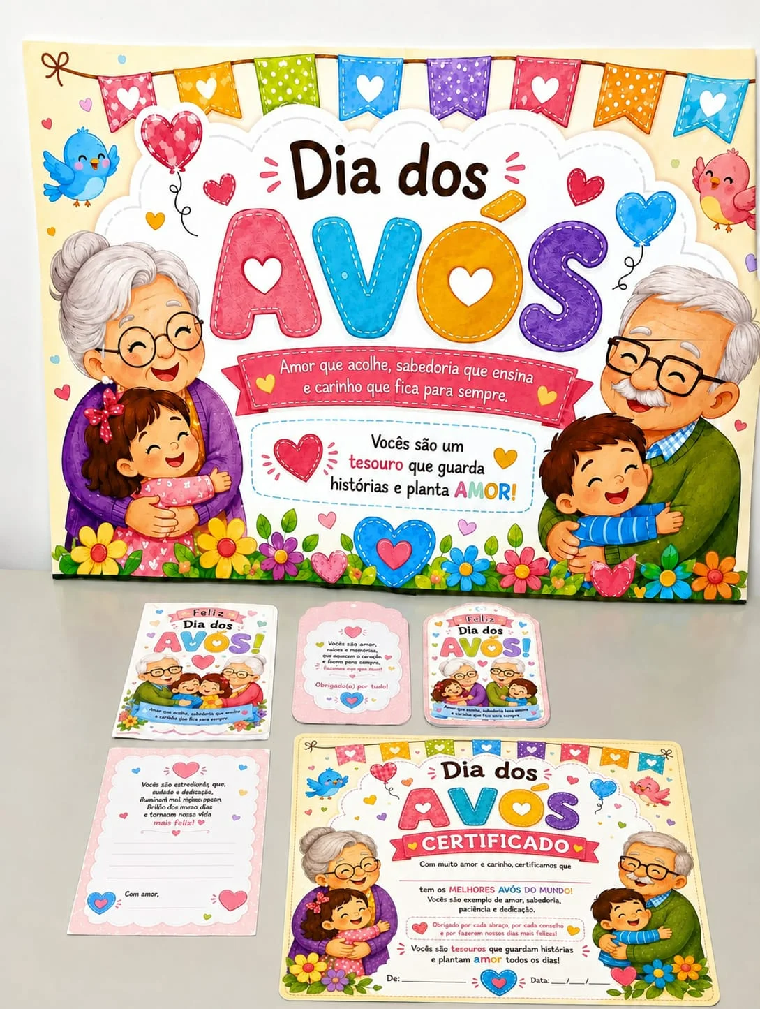 Capa de Kit dia dos avós – PDF para Imprimir | Educação Infantil