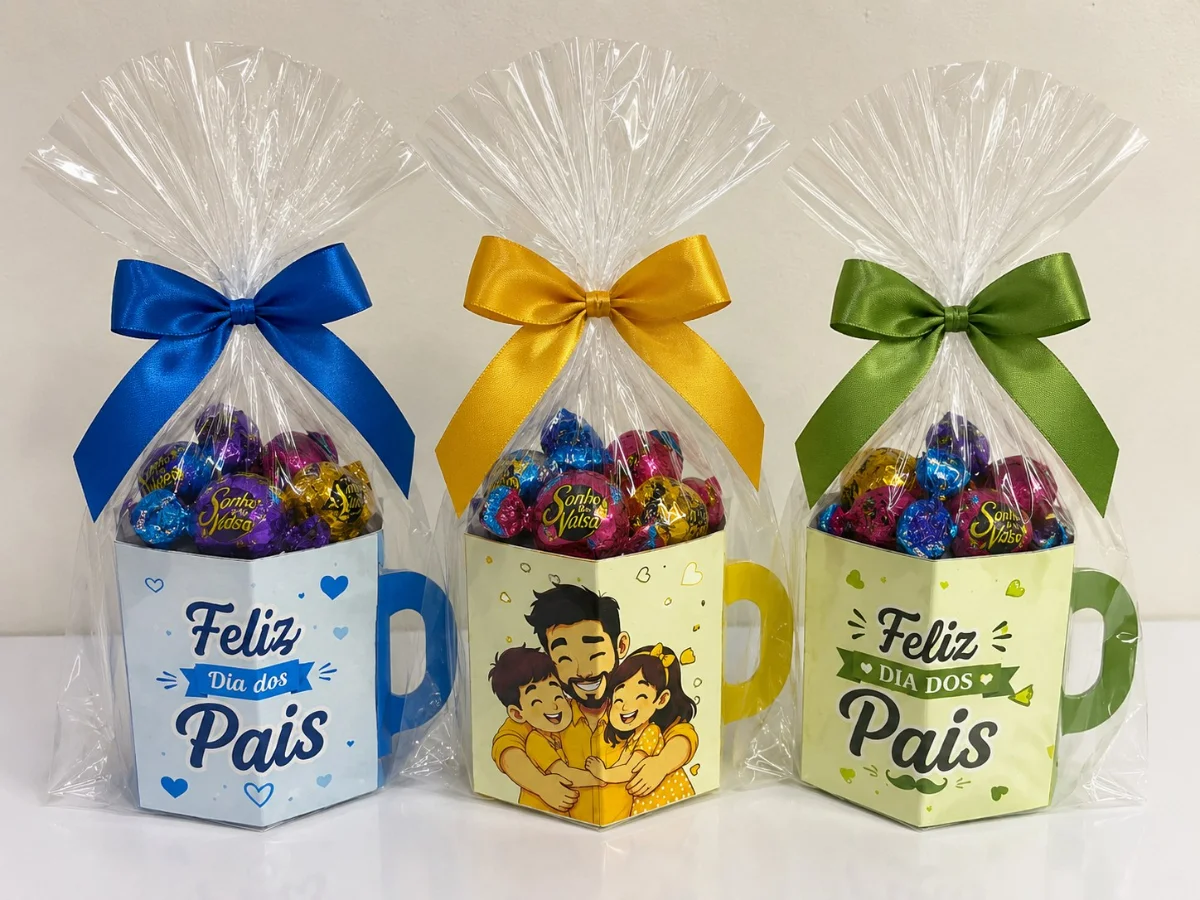 Capa de Canecas de Papel – Dia dos Pais – PDF para Imprimir