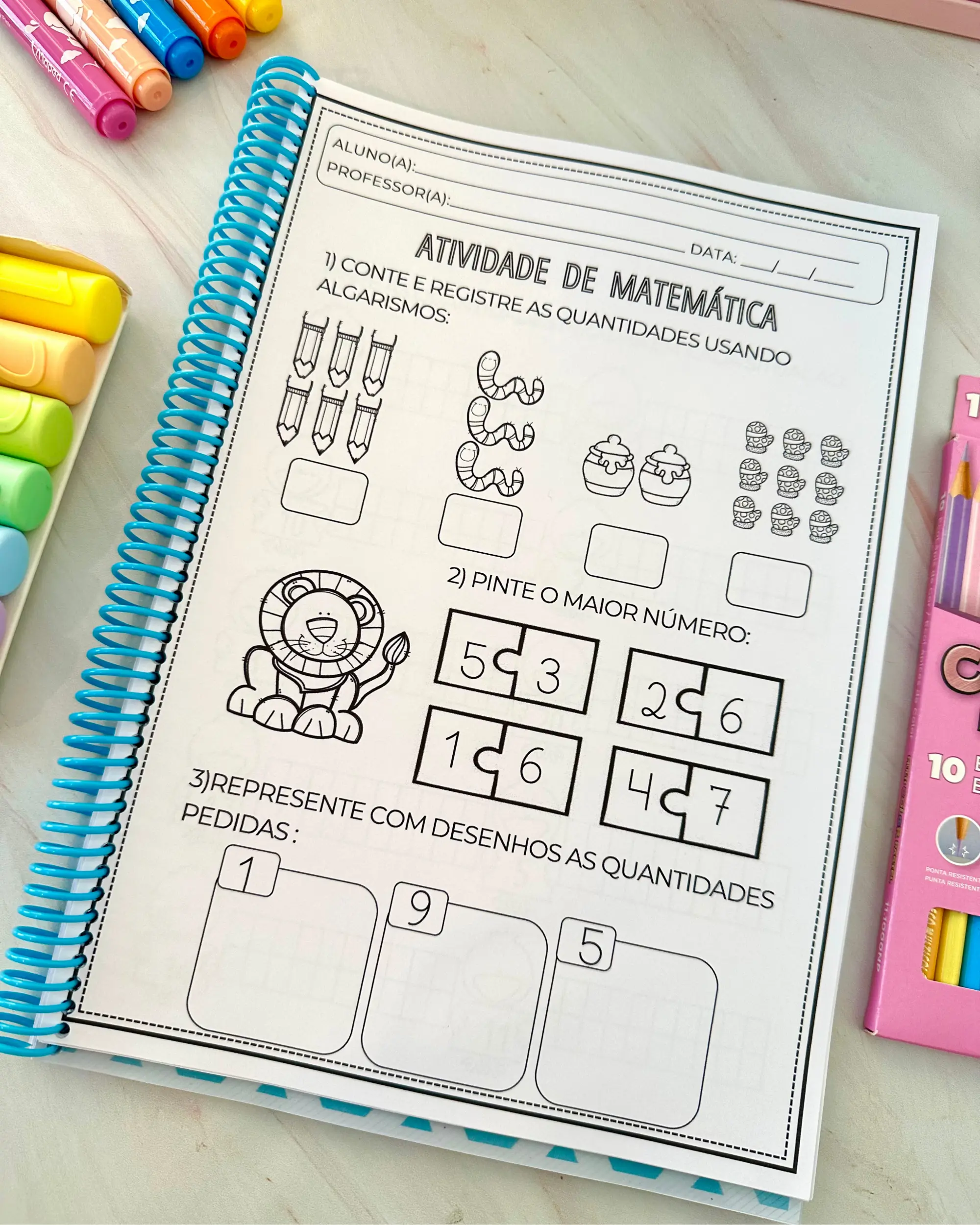 Imagem da galeria 1 de Apostila Números de 1 a 20 – Atividades de Matemática para Educação Infantil