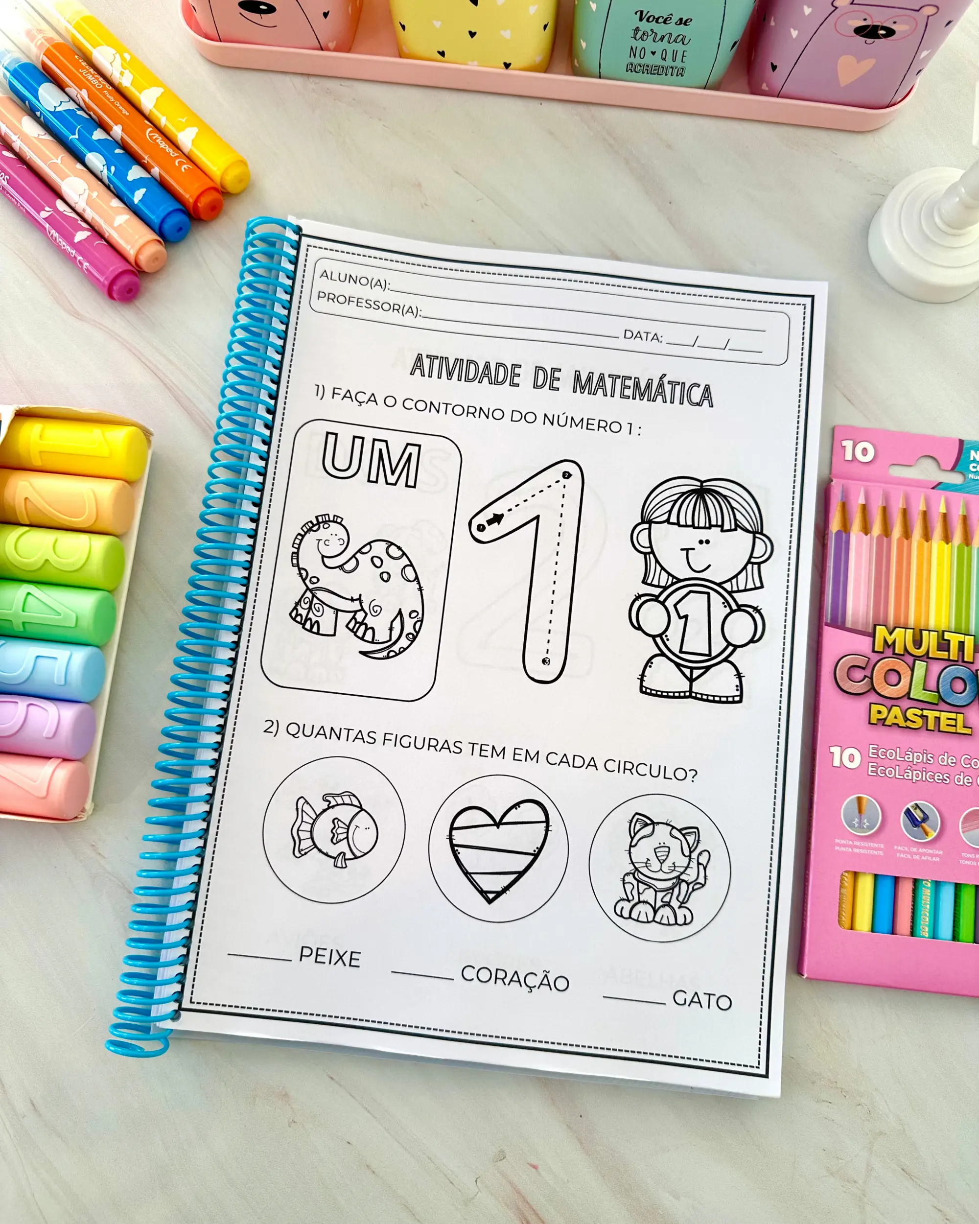 Imagem da galeria 3 de Apostila Números de 1 a 20 – Atividades de Matemática para Educação Infantil