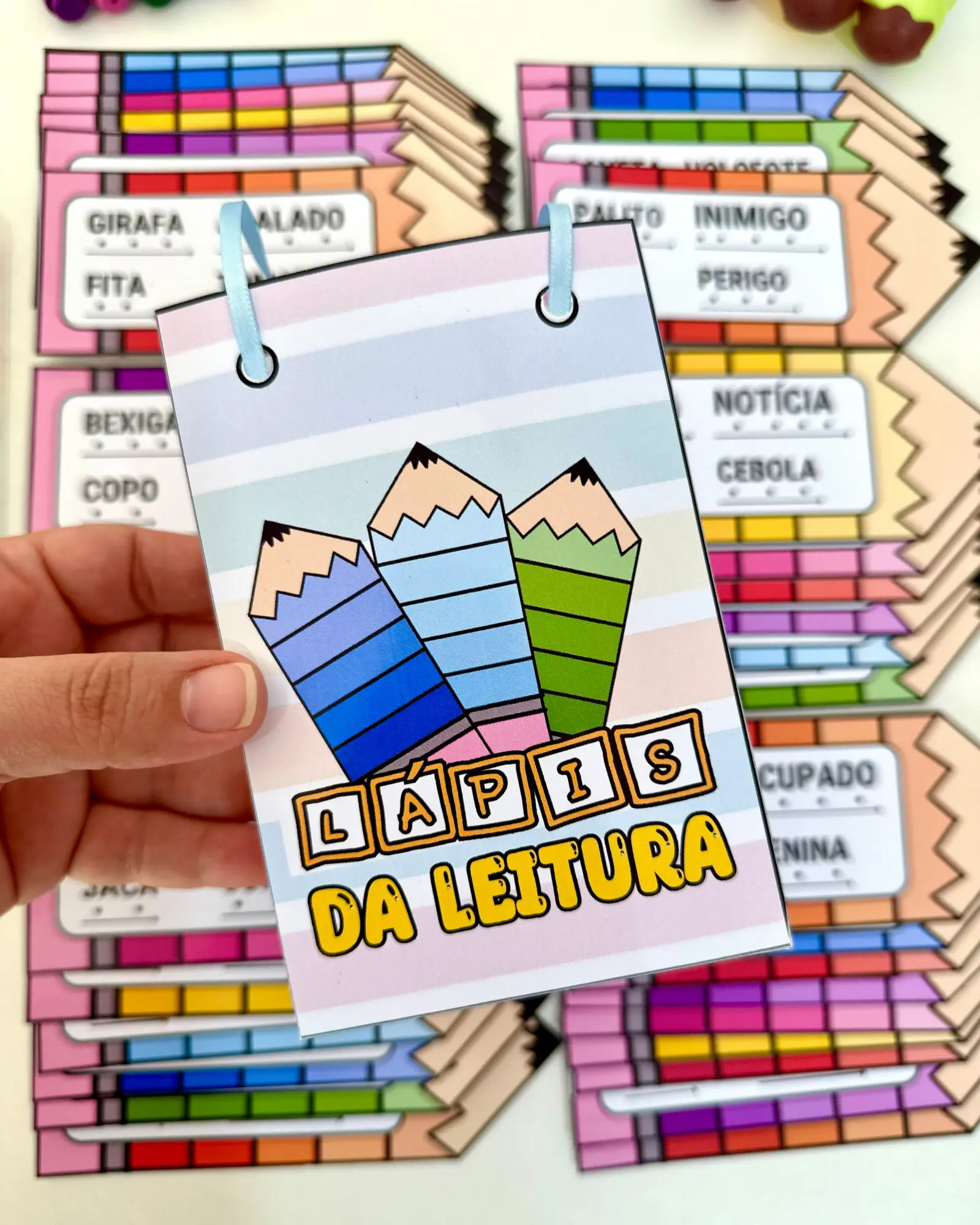 Capa de Lápis da leitura – Atividades para Imprimir