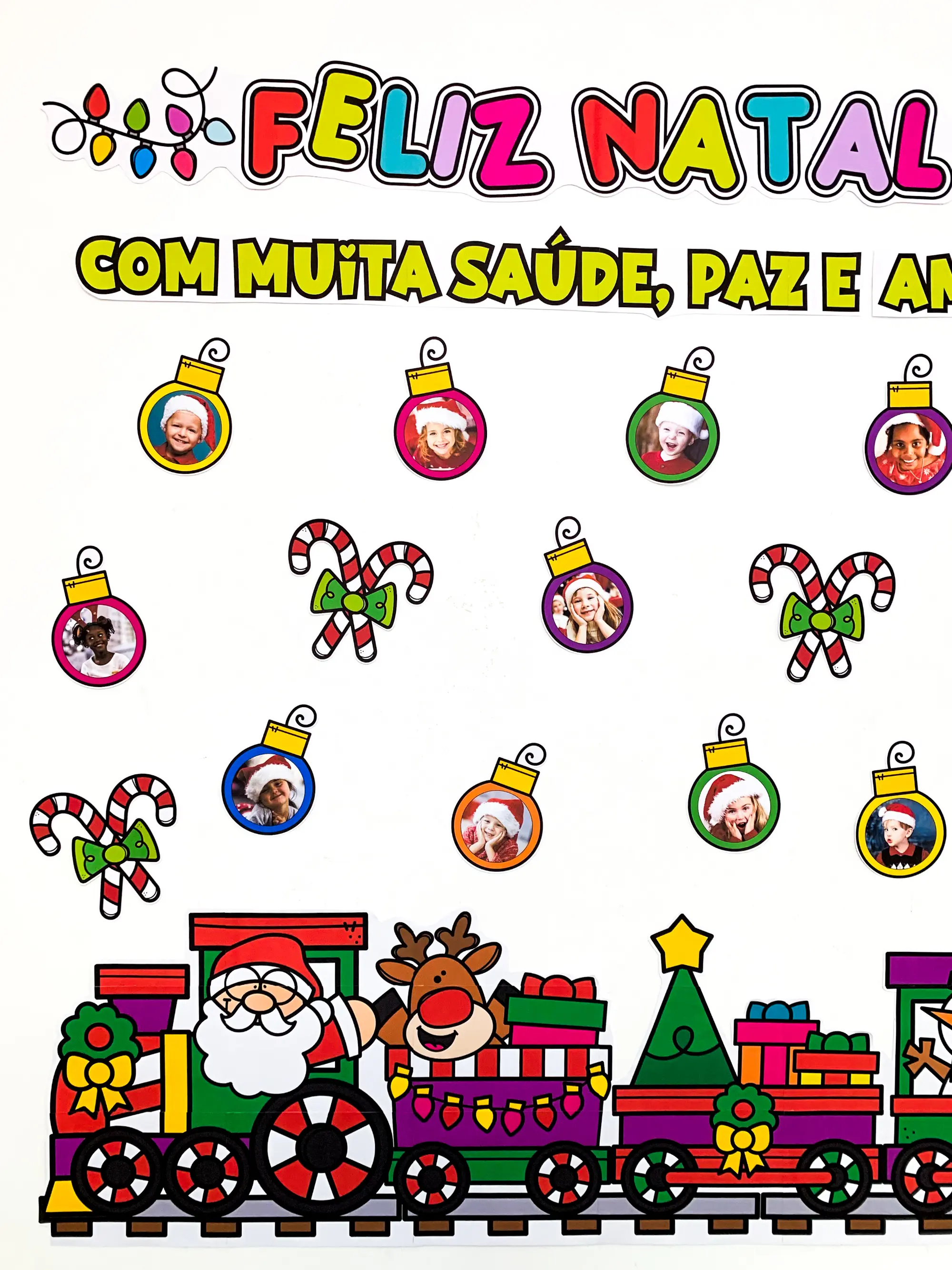 Capa de Painel Feliz Natal para Educação Infantil e Anos Iniciais