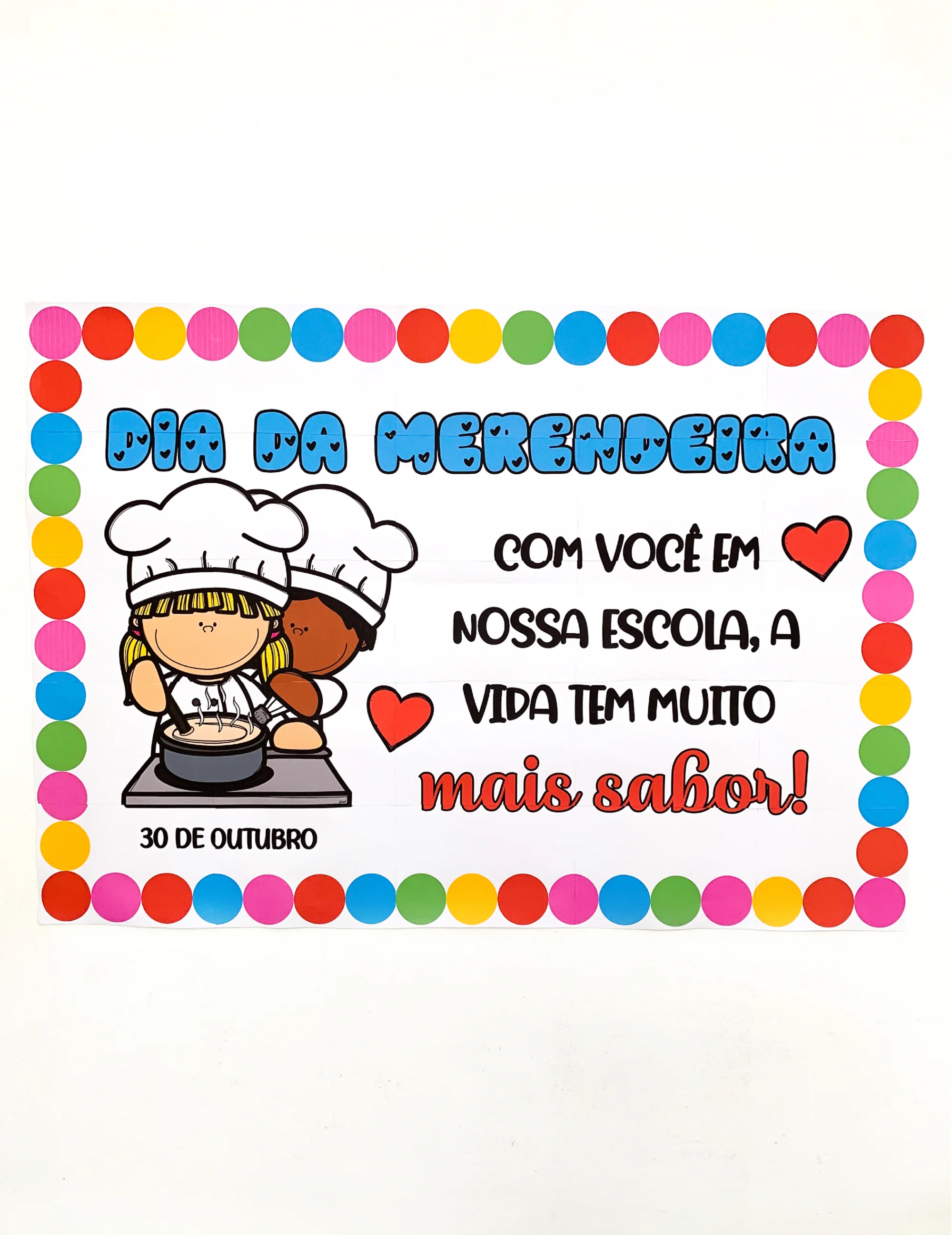 Painel Dia da Merendeira Educação Infantil PDF
