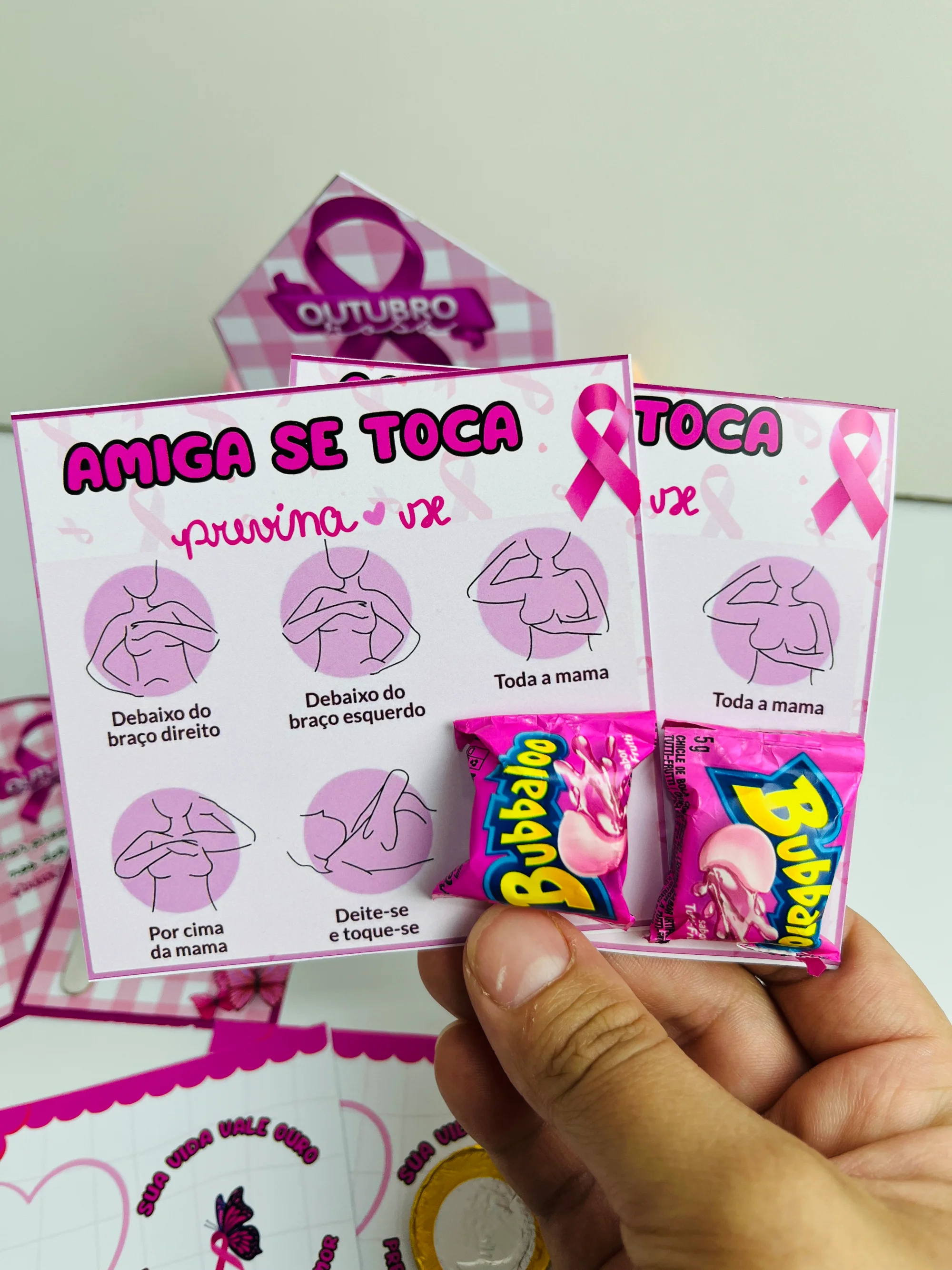 Imagem da galeria 2 de Kit de Lembrancinhas OUTUBRO ROSA – Material Pedagógico