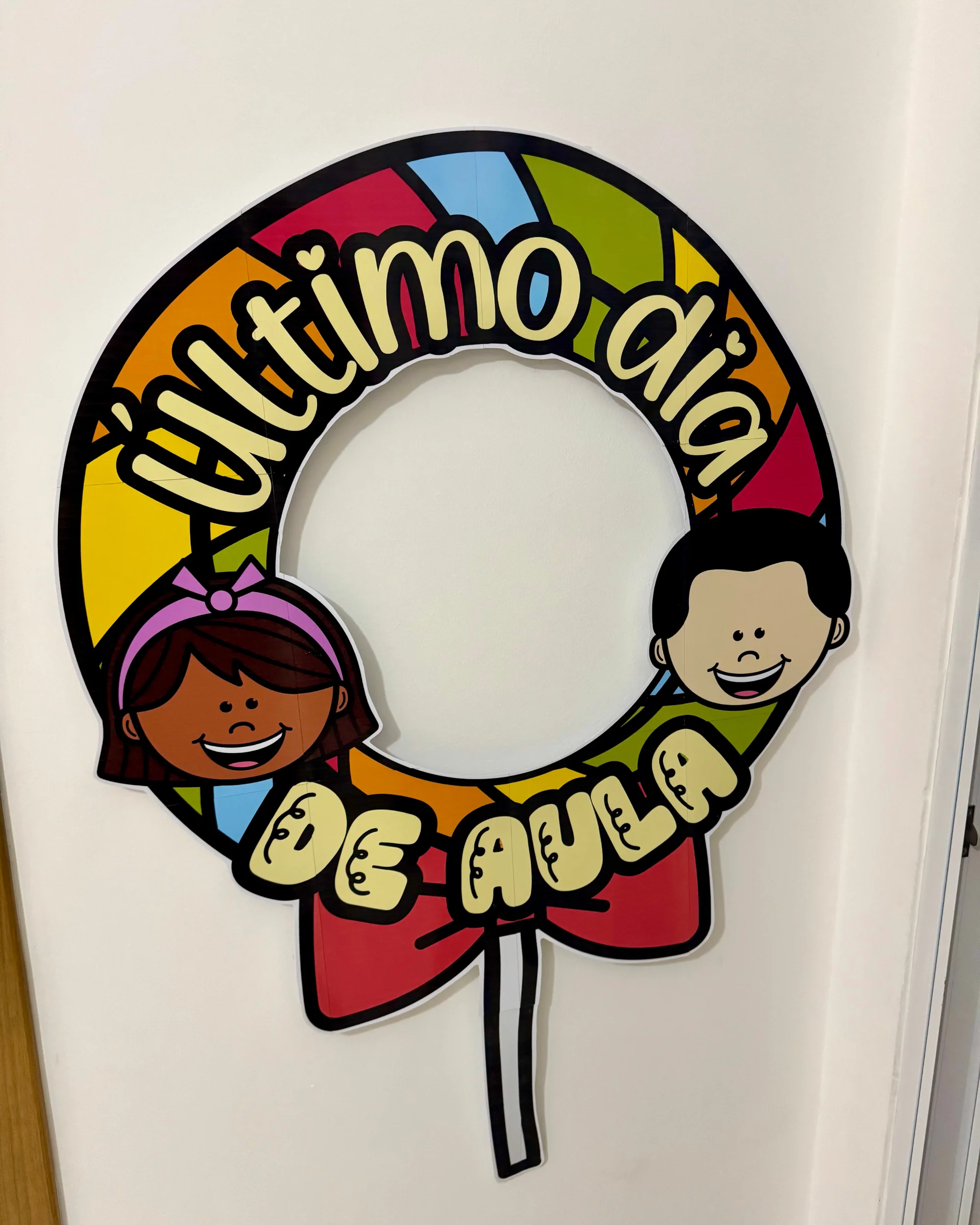 Capa de Decoração para Bambolê Último Dia de Aula