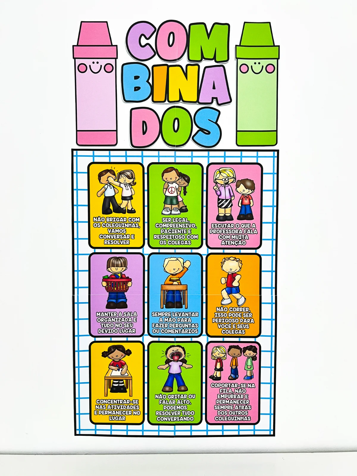 Capa de Painel de Combinados da Turma – Material Pedagógico