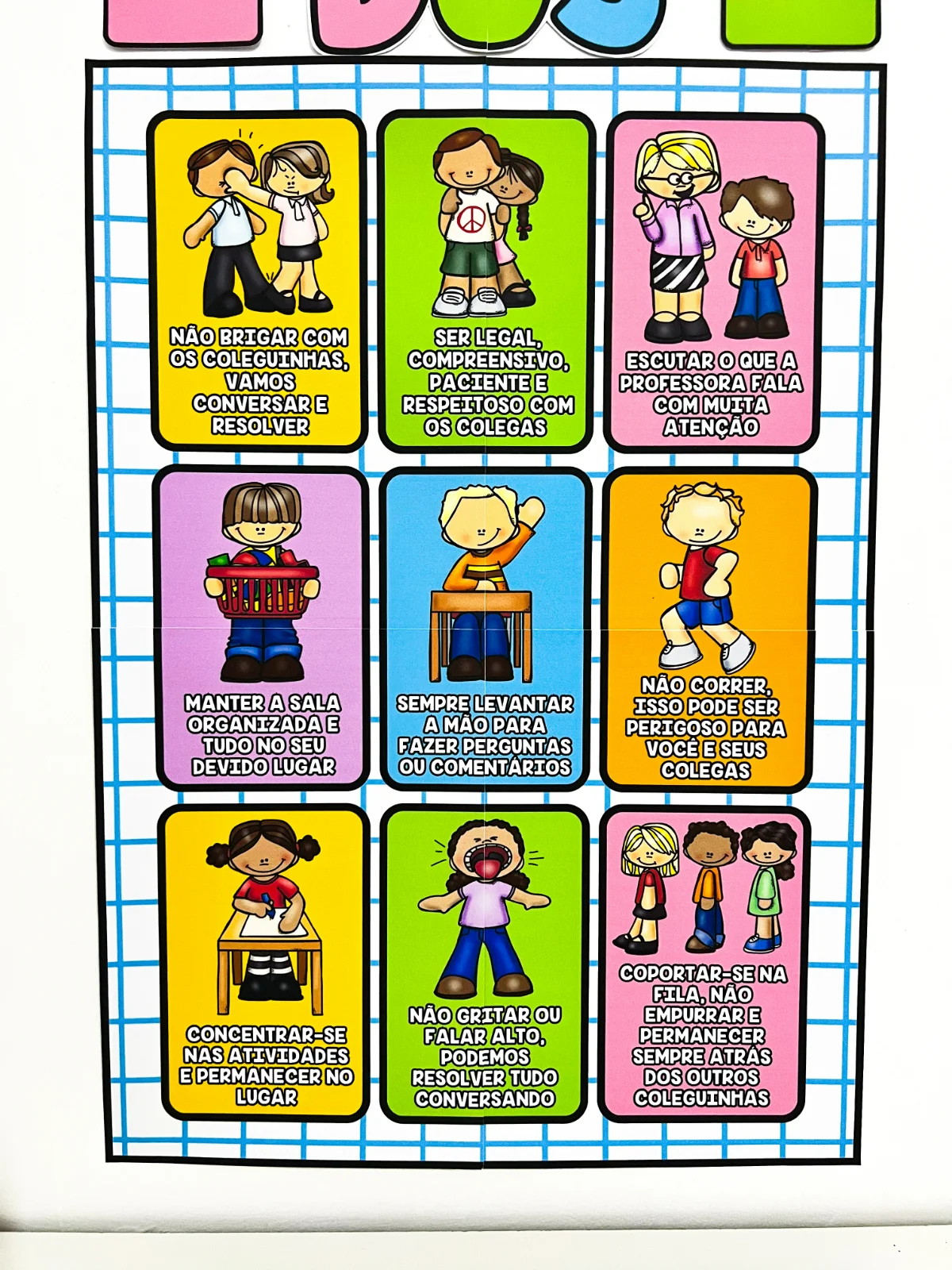 Imagem da galeria 1 de Painel de Combinados da Turma – Material Pedagógico