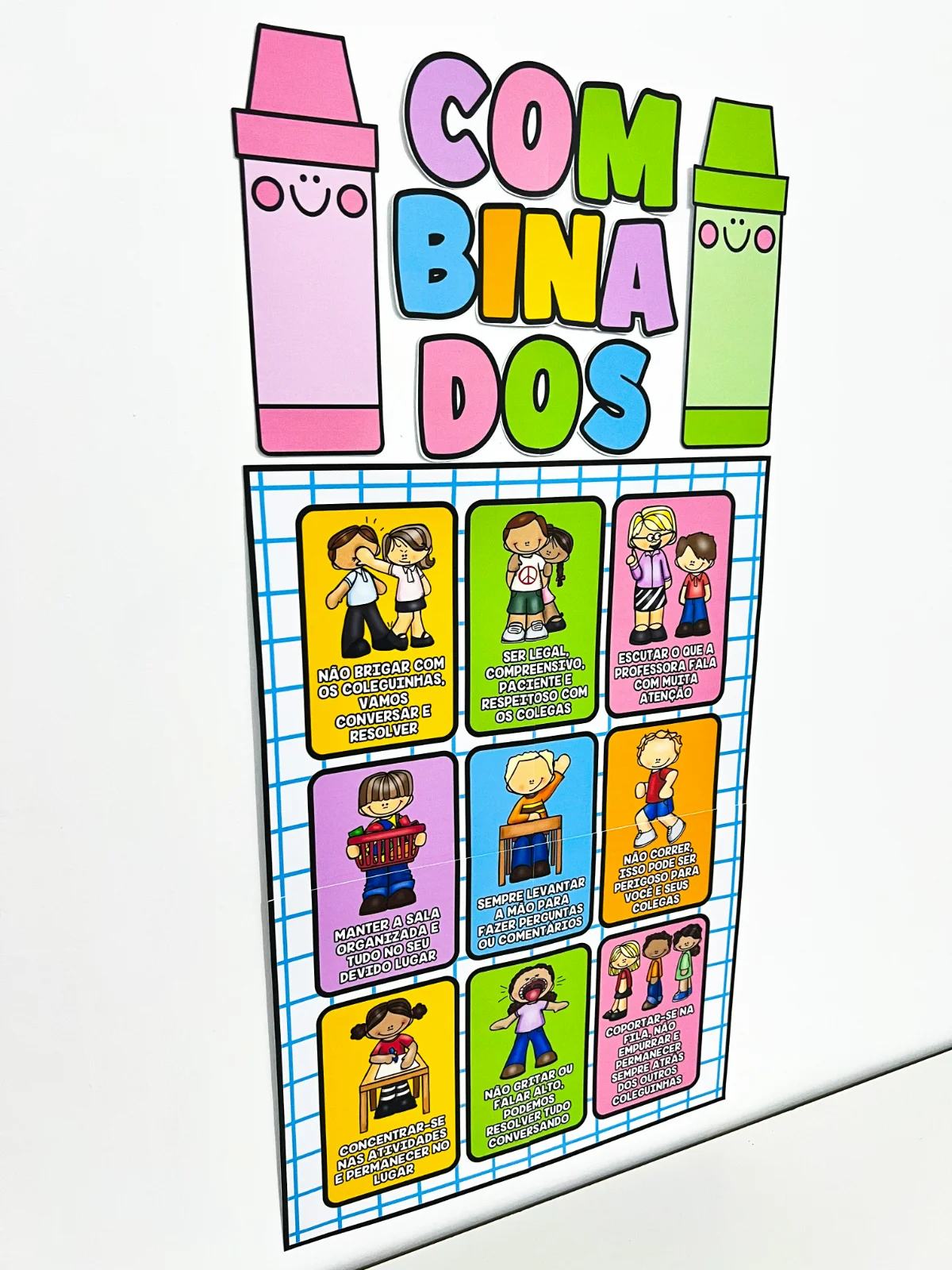 Imagem da galeria 3 de Painel de Combinados da Turma – Material Pedagógico