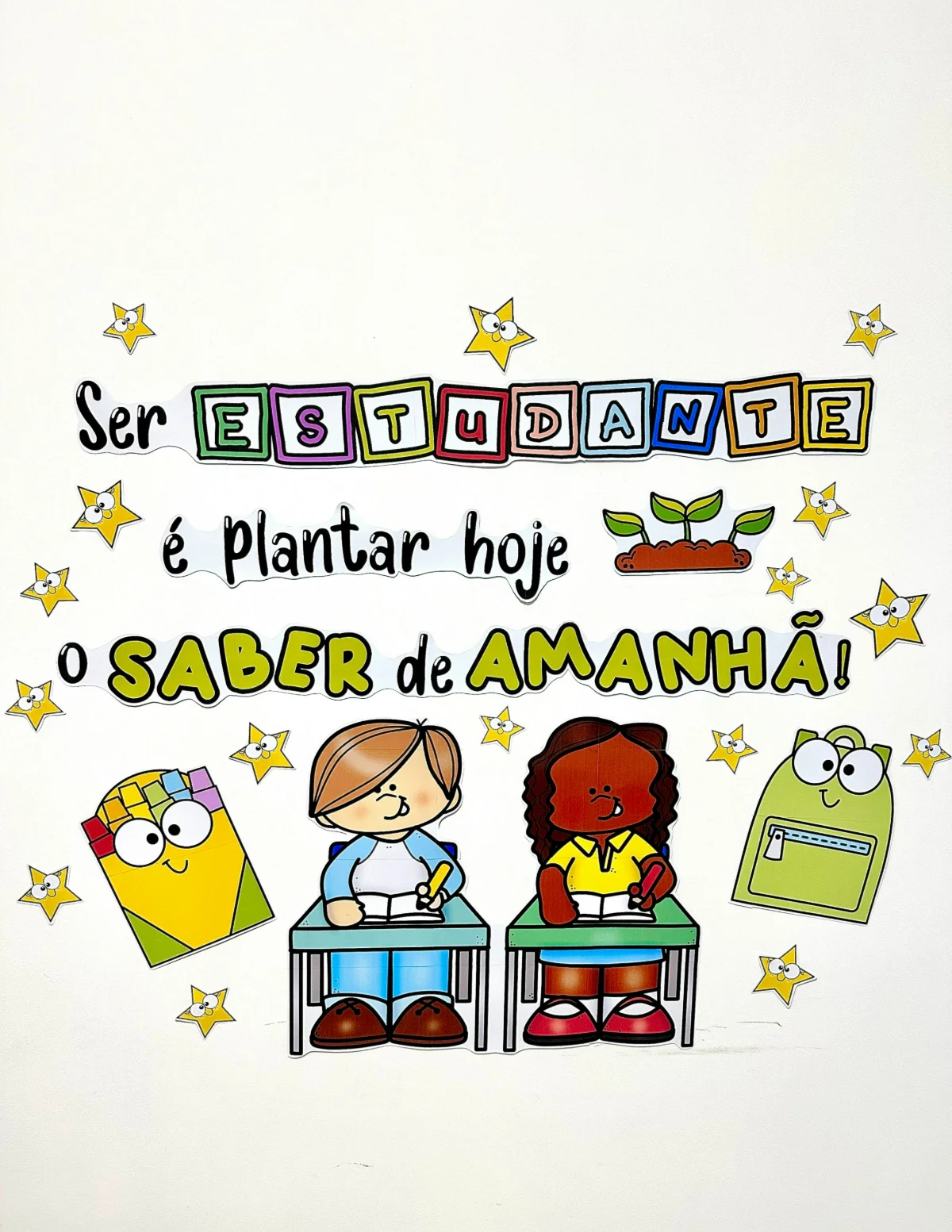 Capa de Painel Decorativo – Dia do Estudante – PDF para Imprimir