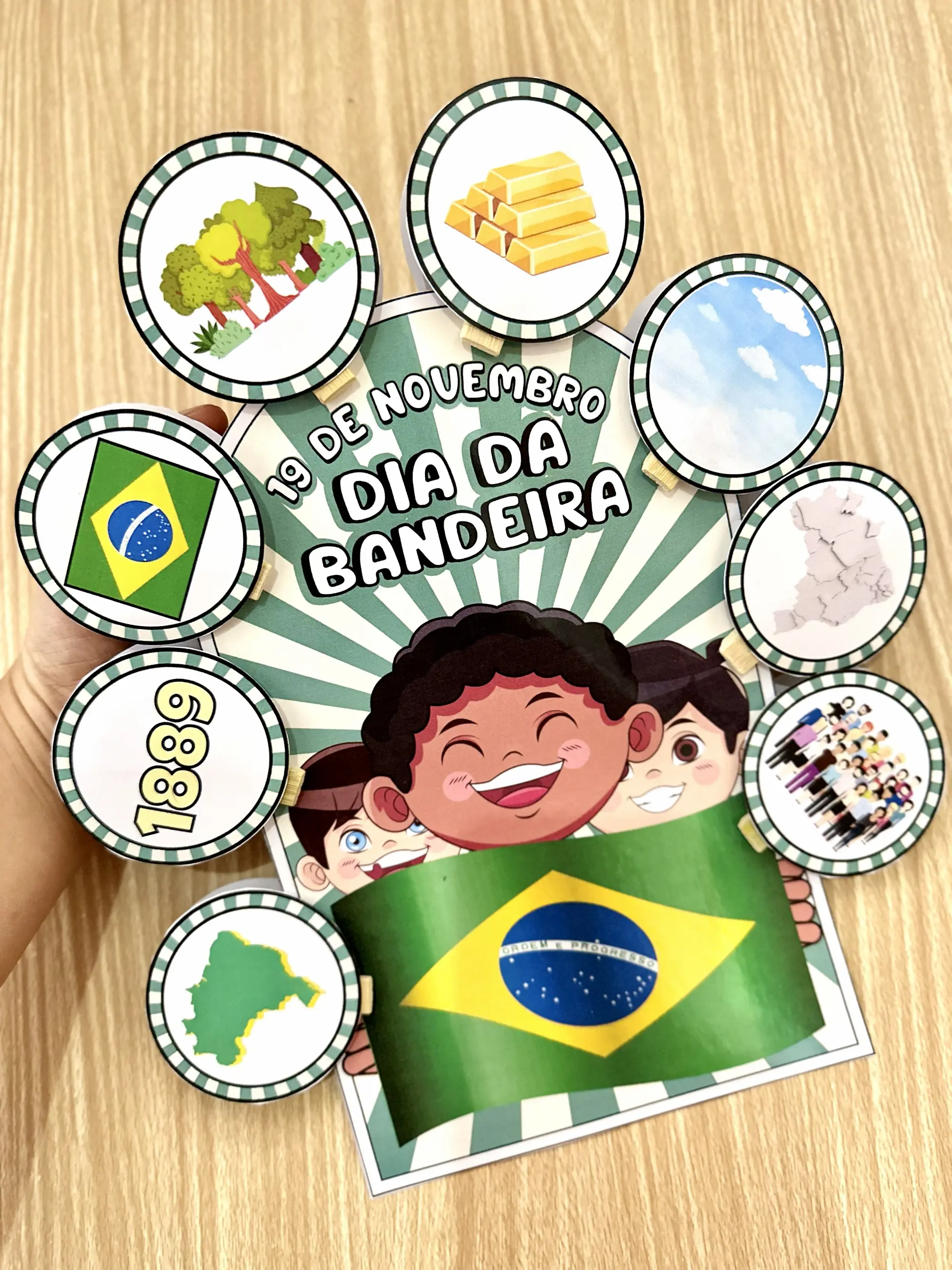 Capa de Kit Pedagógico Dia da Bandeira – Atividades e Lembrancinhas