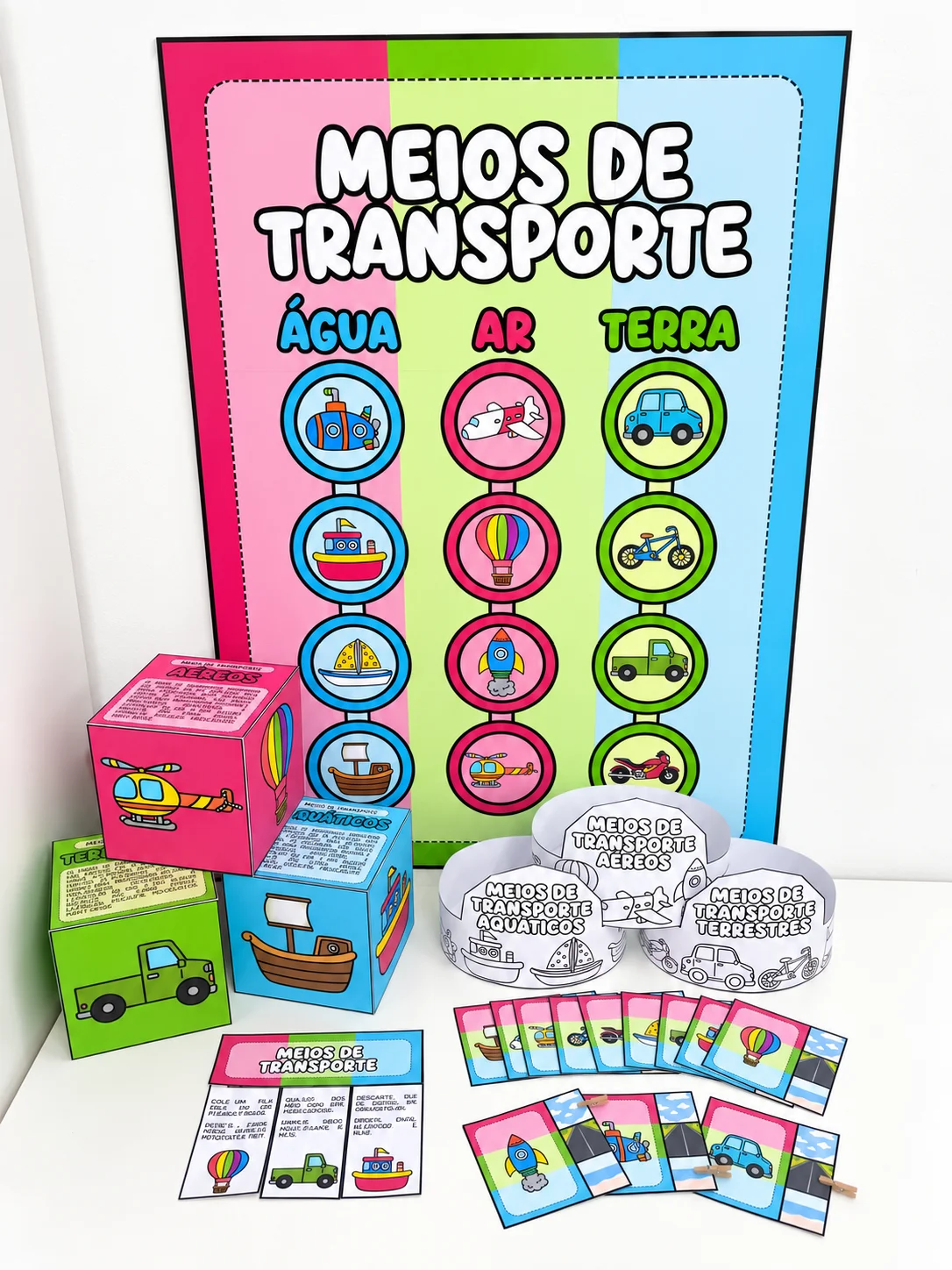 Kit Meios de Transporte – Atividades para Educação Infantil