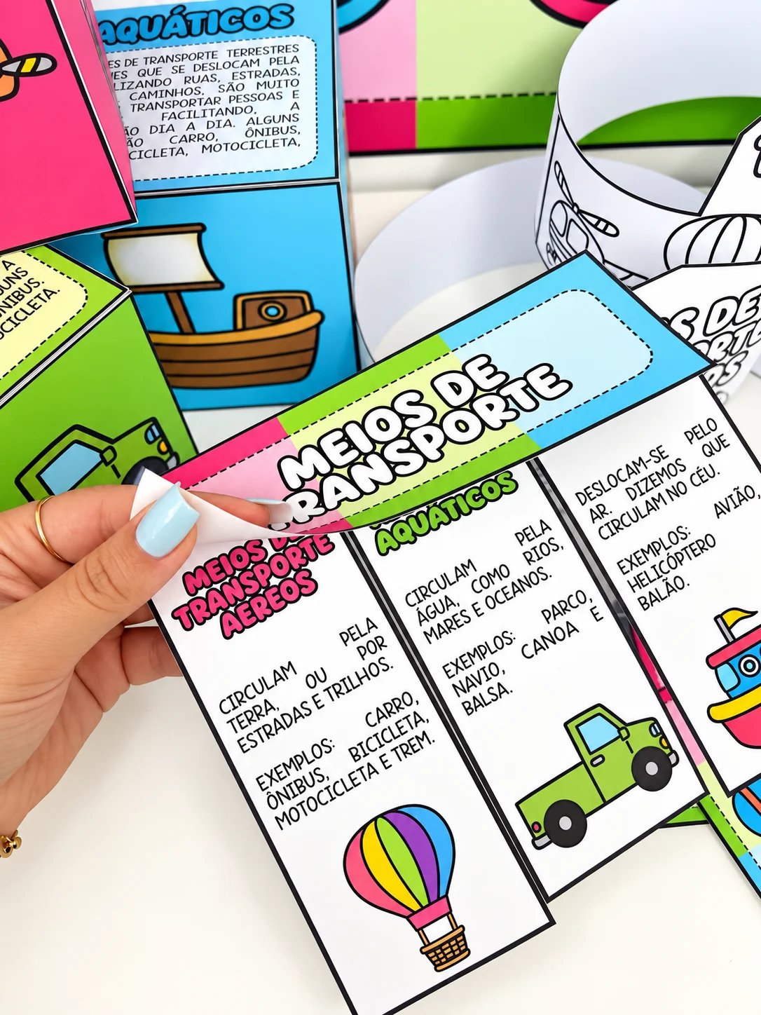 Imagem da galeria 1 de Kit Meios de Transporte – Atividades para Educação Infantil