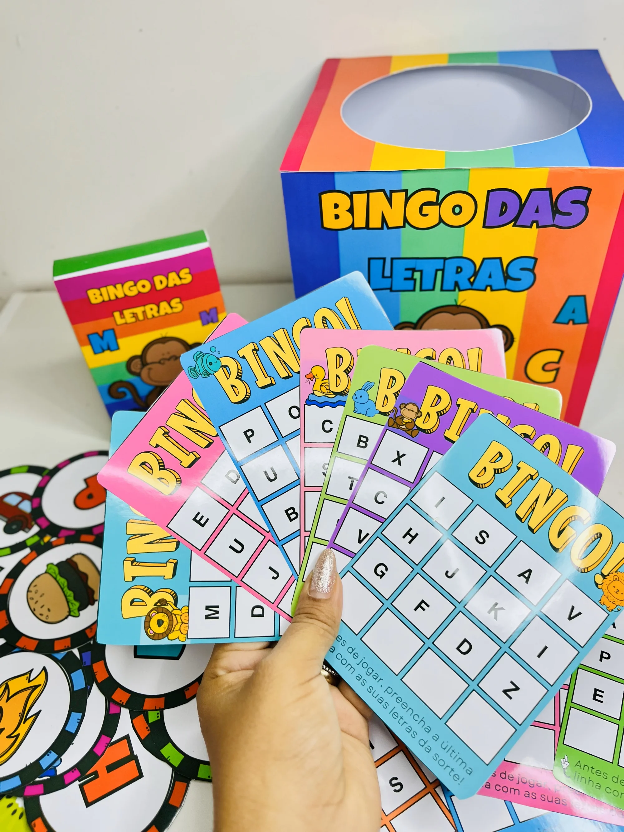 Capa de Bingo das Letras: Aprendizado Divertido | Alfabetização