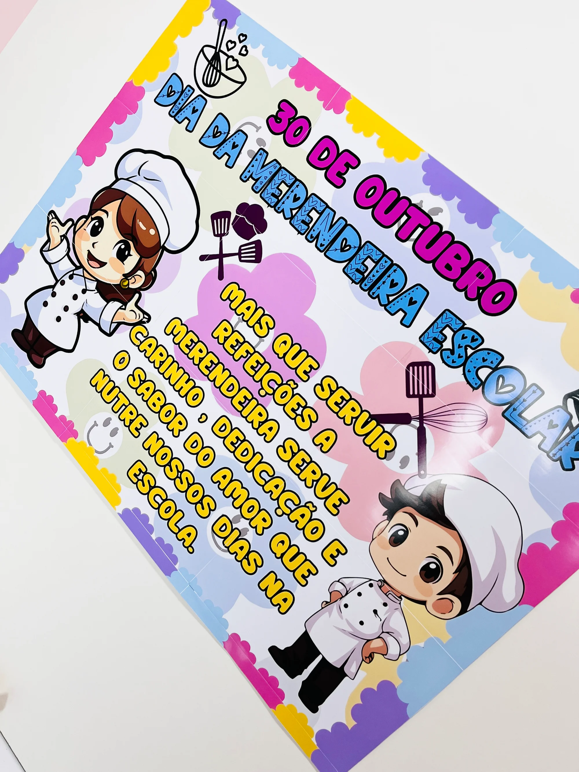 Imagem da galeria 3 de Painel Dia da Merendeira Escolar – Homenagem para 30 de Outubro