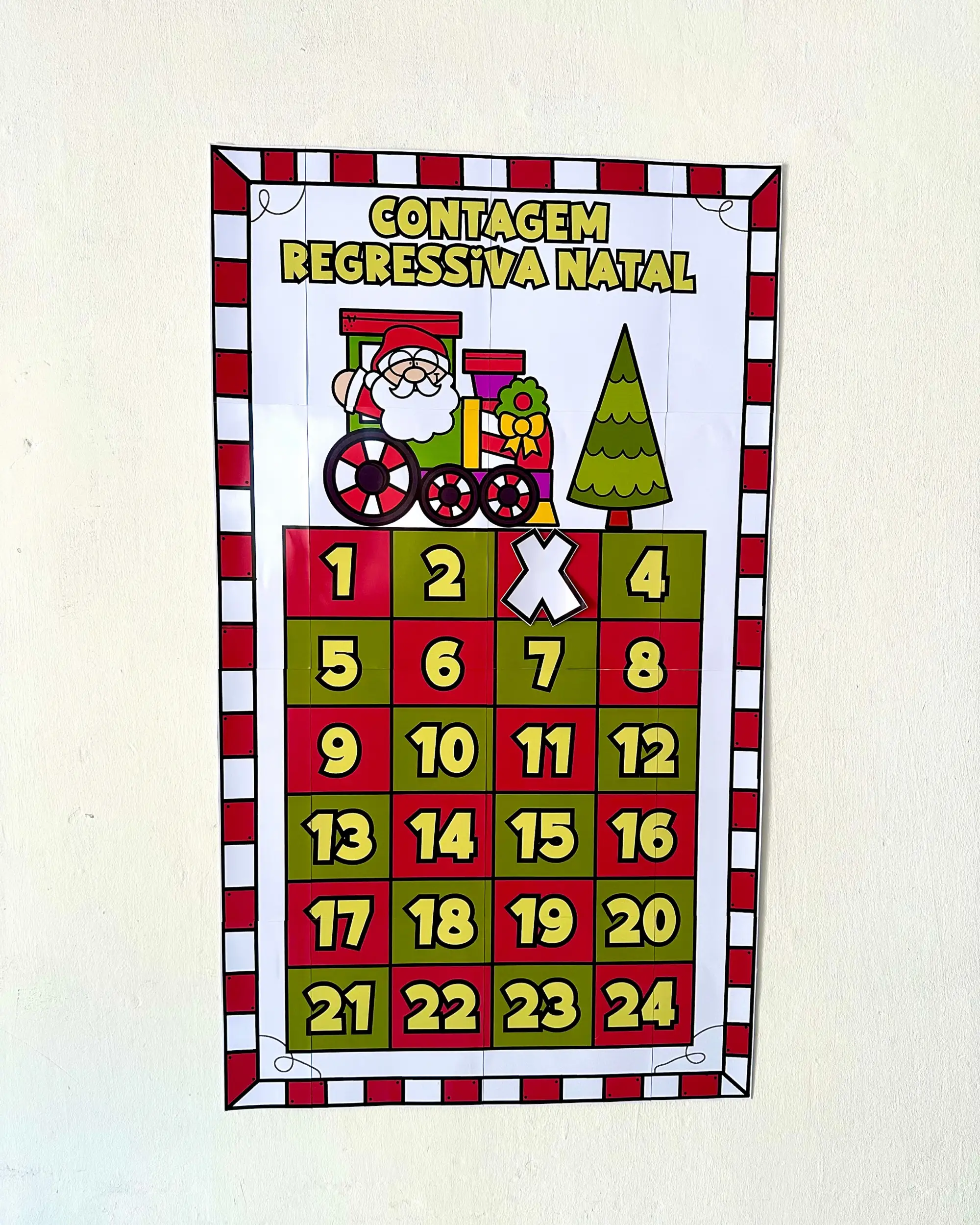 Capa de Painel de Contagem Regressiva para o Natal em PDF