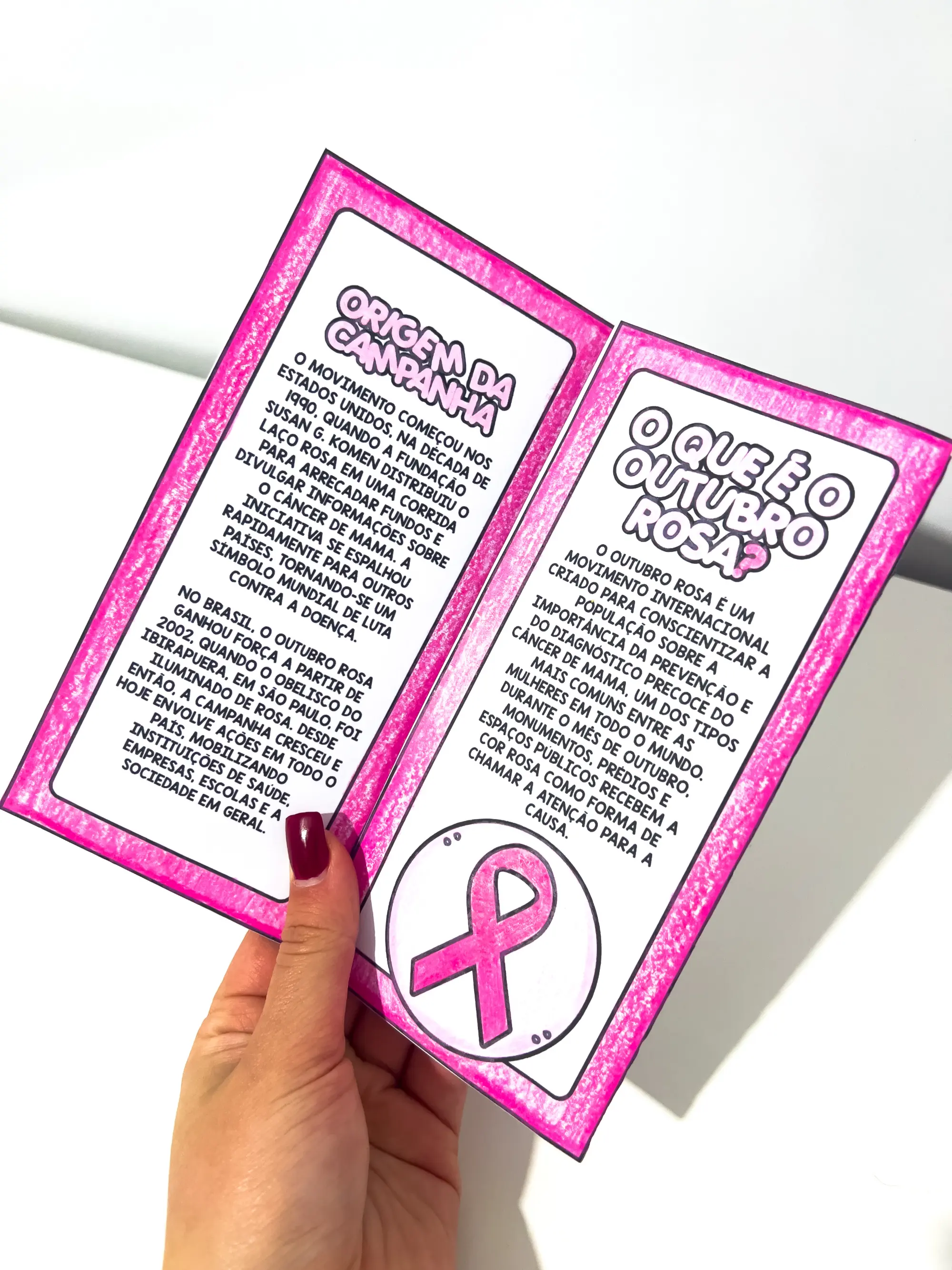 Imagem da galeria 1 de Folder Informativo Outubro Rosa – PDF para Imprimir