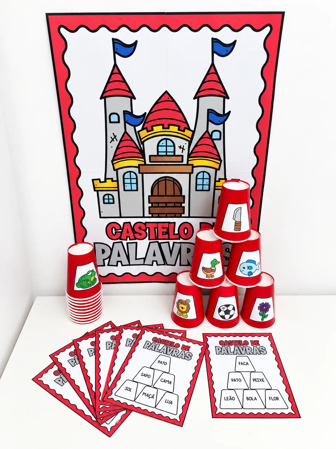 Capa de Castelo de Palavras | Atividade de Leitura e Alfabetização