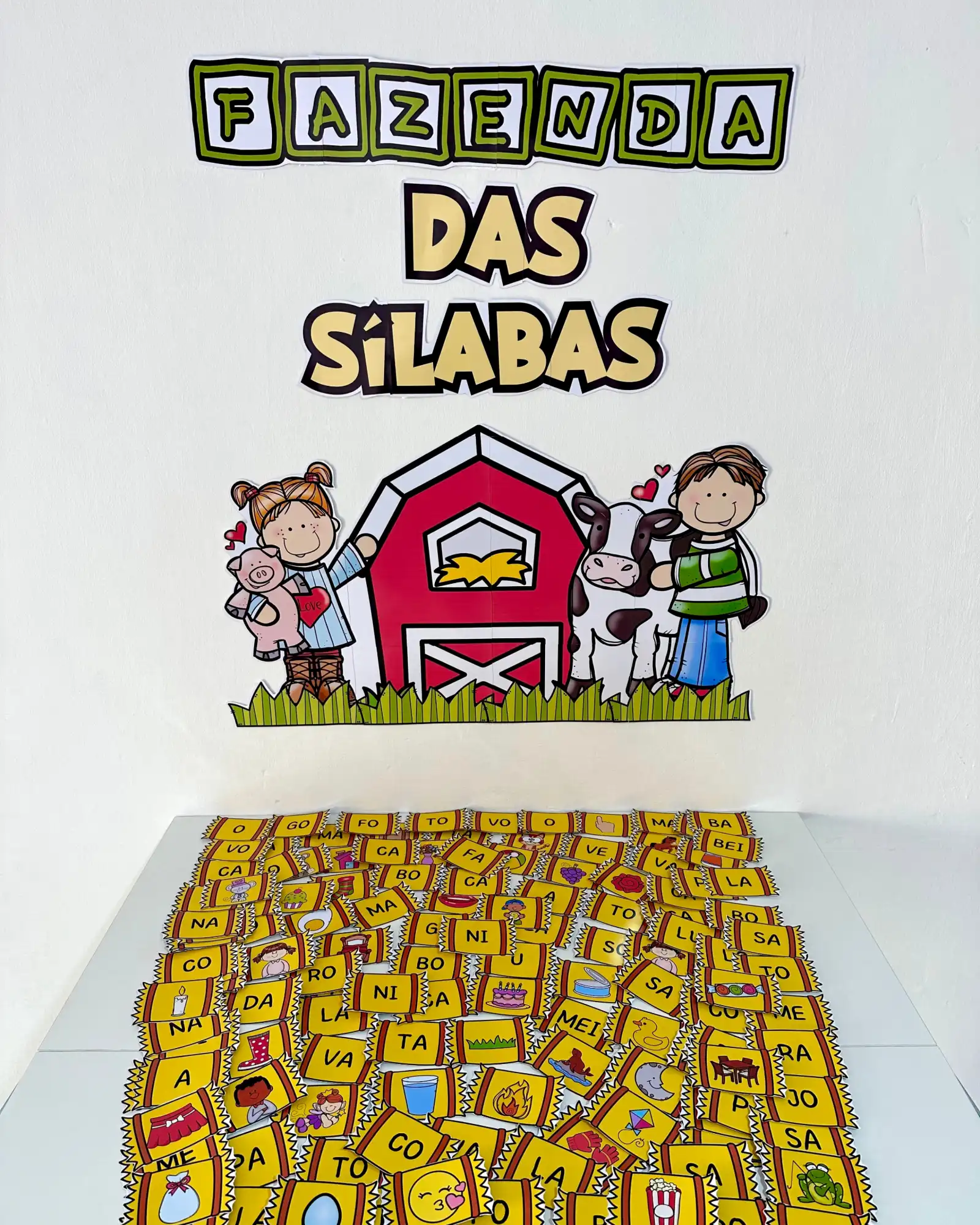 Capa de Kit Fazenda das Sílabas – PDF para Imprimir | Alfabetização