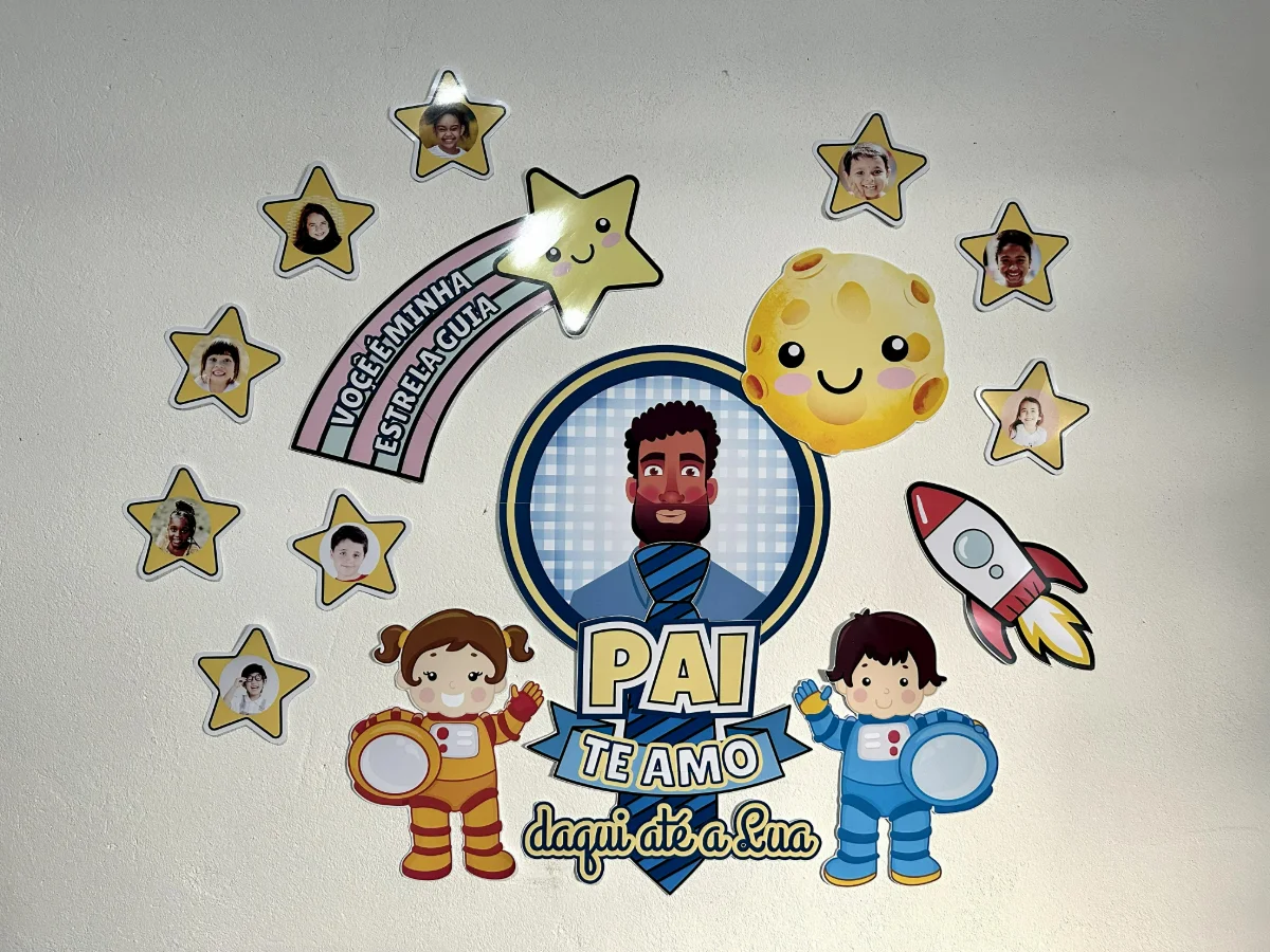 Capa de Painel Dia dos Pais Tema Estrelas – PDF para Imprimir