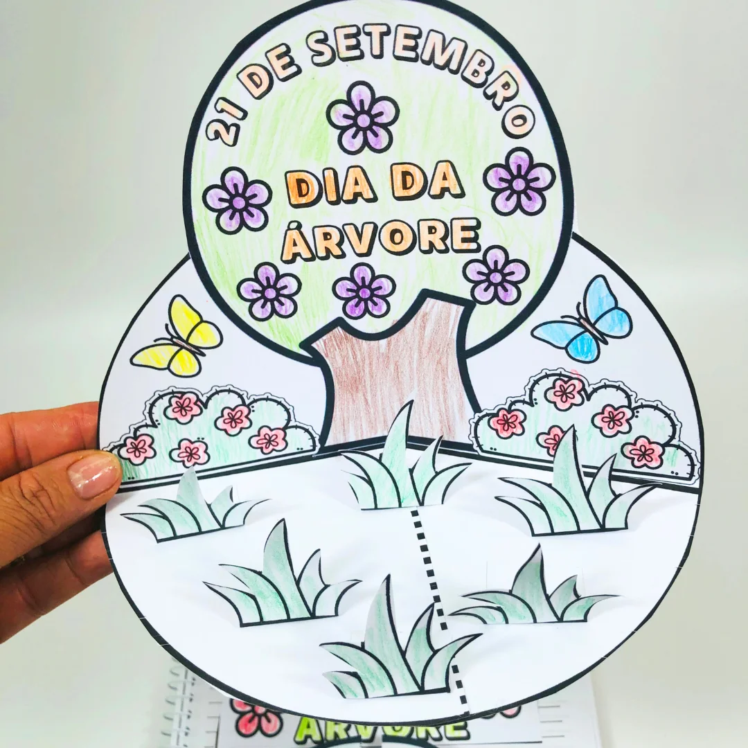 Capa de Cenário e atividade Dia da Árvore | Alfabetização