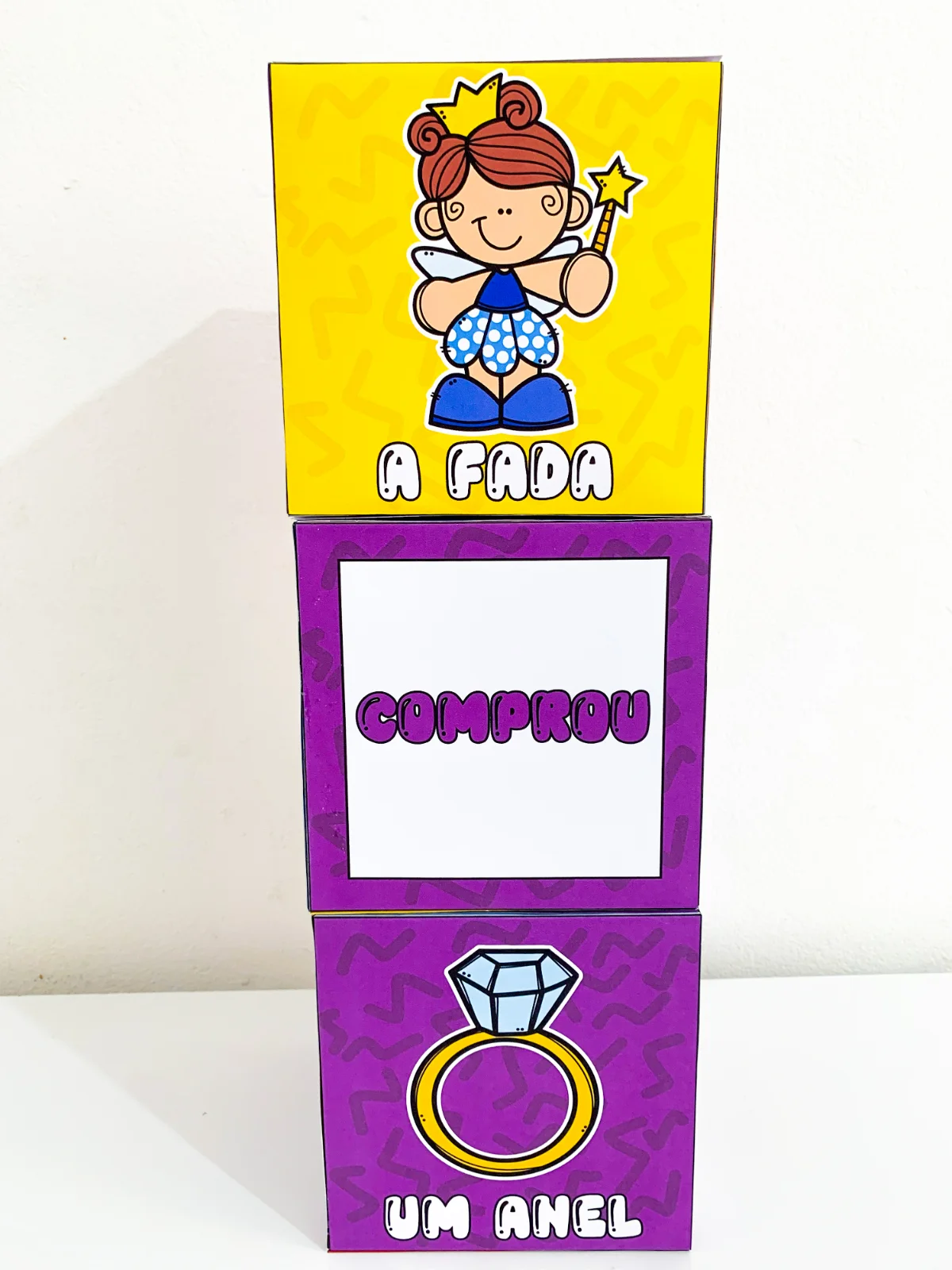 Imagem da galeria 2 de Dados para formação de frases – PDF para Imprimir | Alfabetização