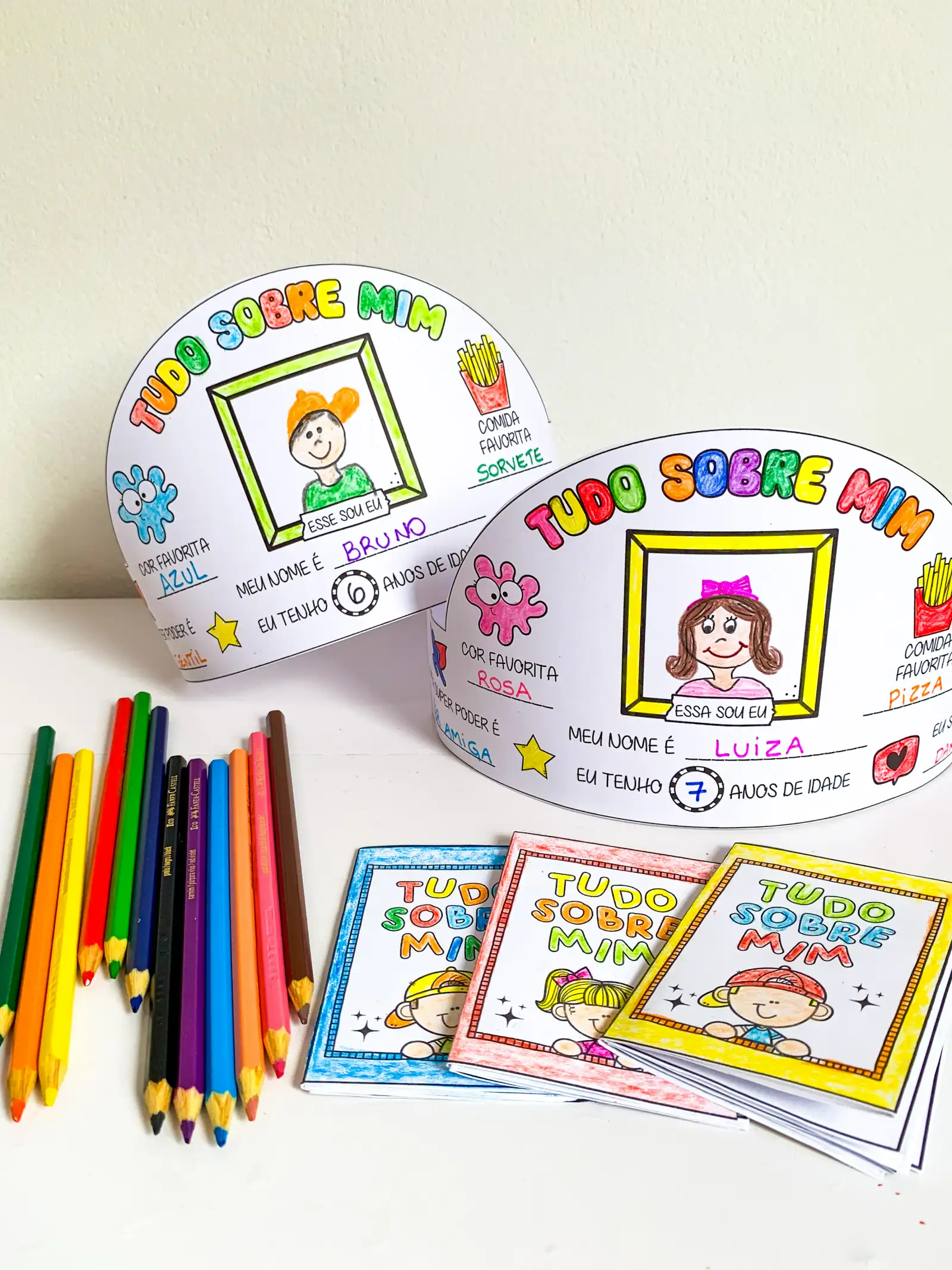 Imagem da galeria 1 de Tudo Sobre Mim – Coroa Para Colorir + Livro Zine