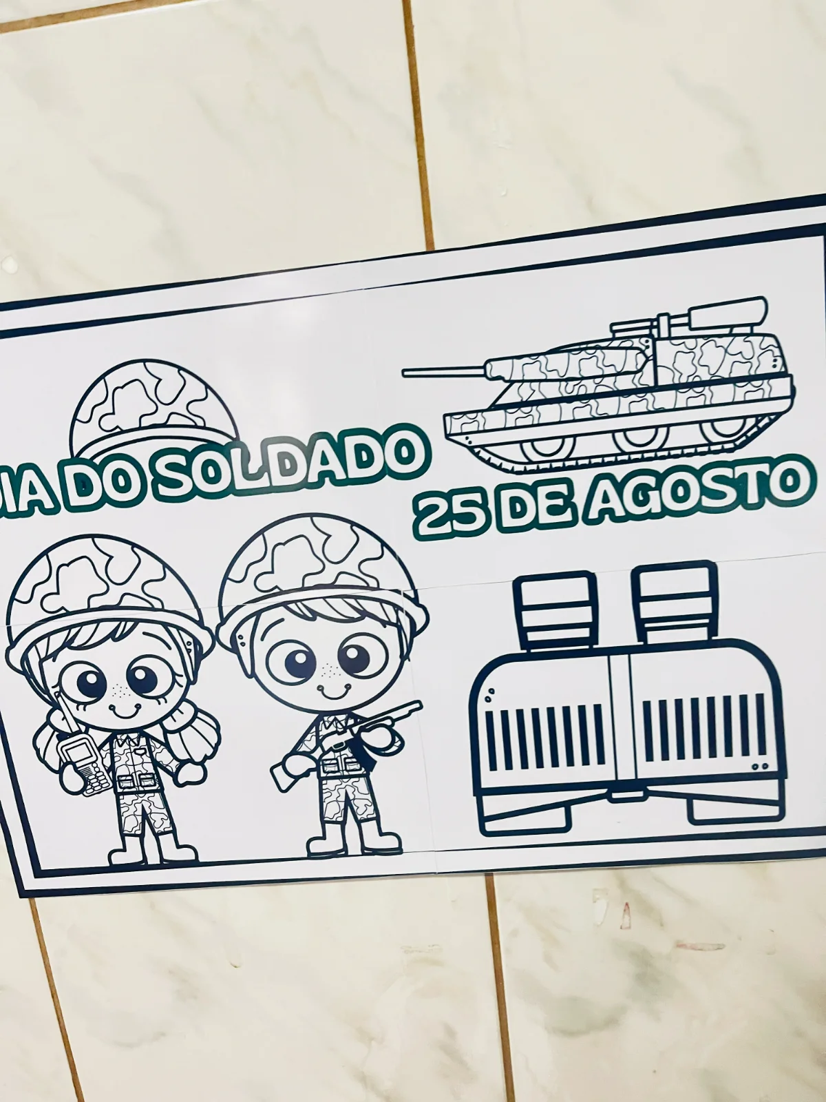 Imagem da galeria 1 de Cartaz Colaborativo Dia do Soldado Revenda