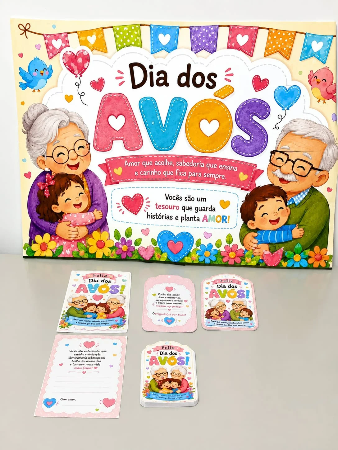 Imagem da galeria 3 de Kit Dia dos Avós - Revenda – PDF para Imprimir | Educação Infantil