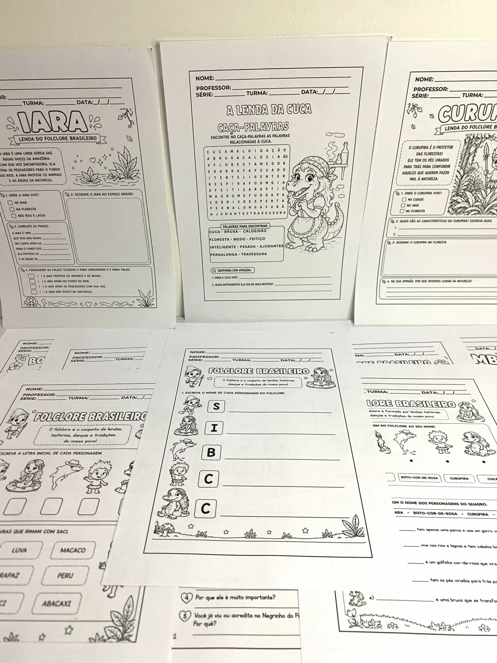 Imagem da galeria 1 de Kit de Atividades — Folclore Brasileiro | 1º e 2º Ano
