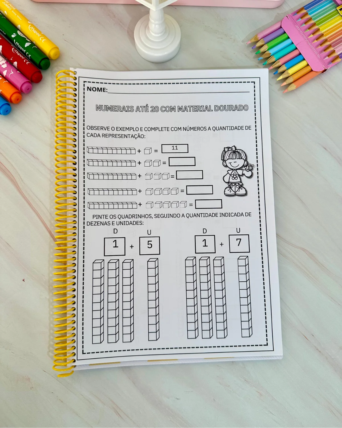Imagem da galeria 1 de Apostila de atividades – Material dourado