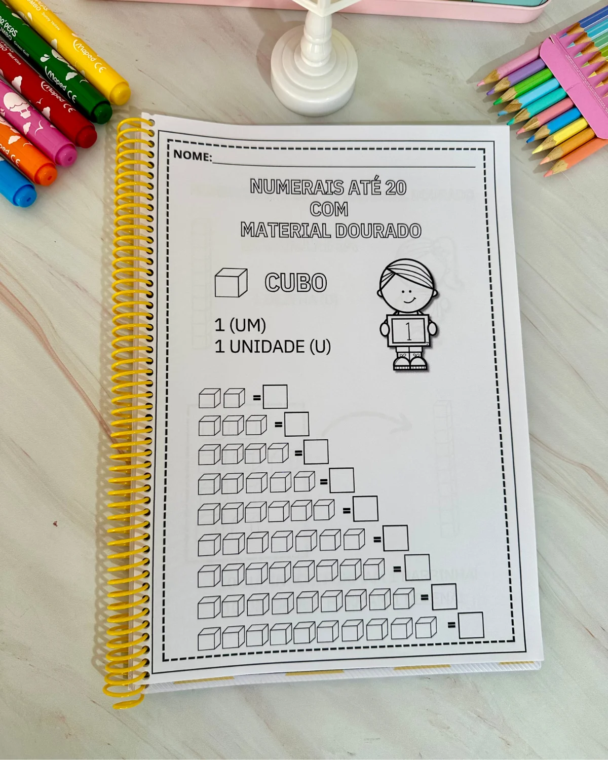 Imagem da galeria 2 de Apostila de atividades – Material dourado