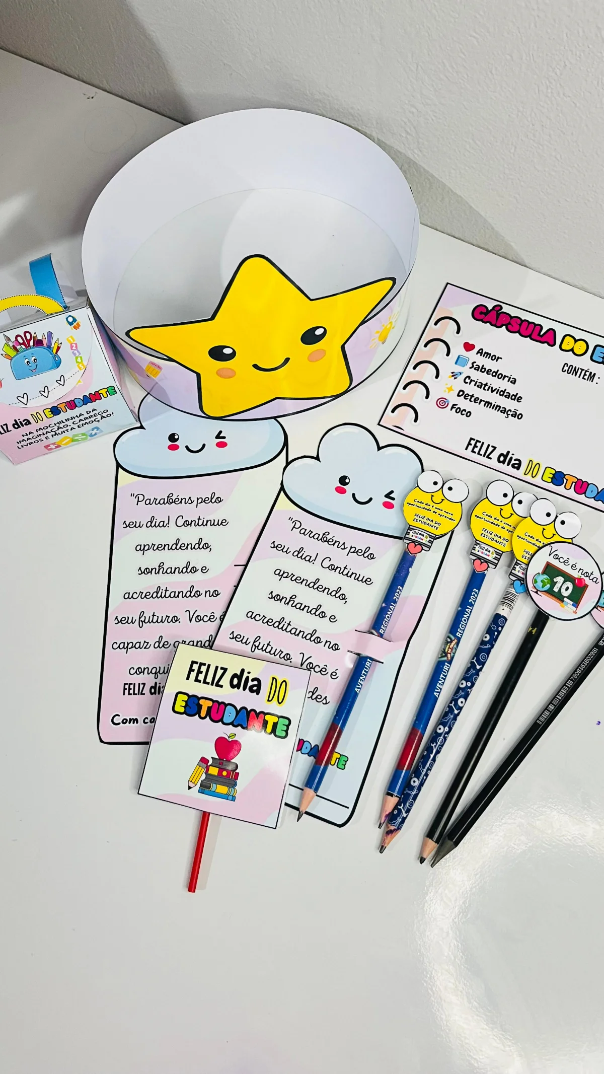 Imagem da galeria 2 de Kit Lembrancinha Dia do Estudante – PDF para Imprimir