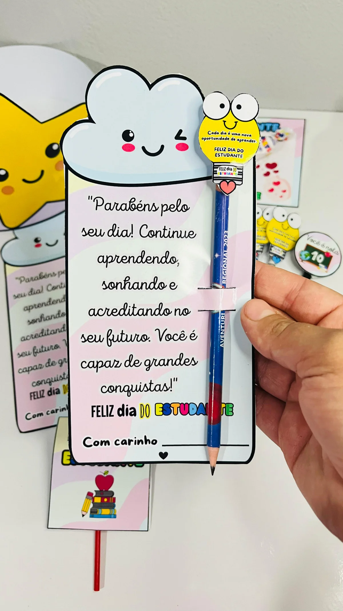 Imagem da galeria 3 de Kit Lembrancinha Dia do Estudante – PDF para Imprimir