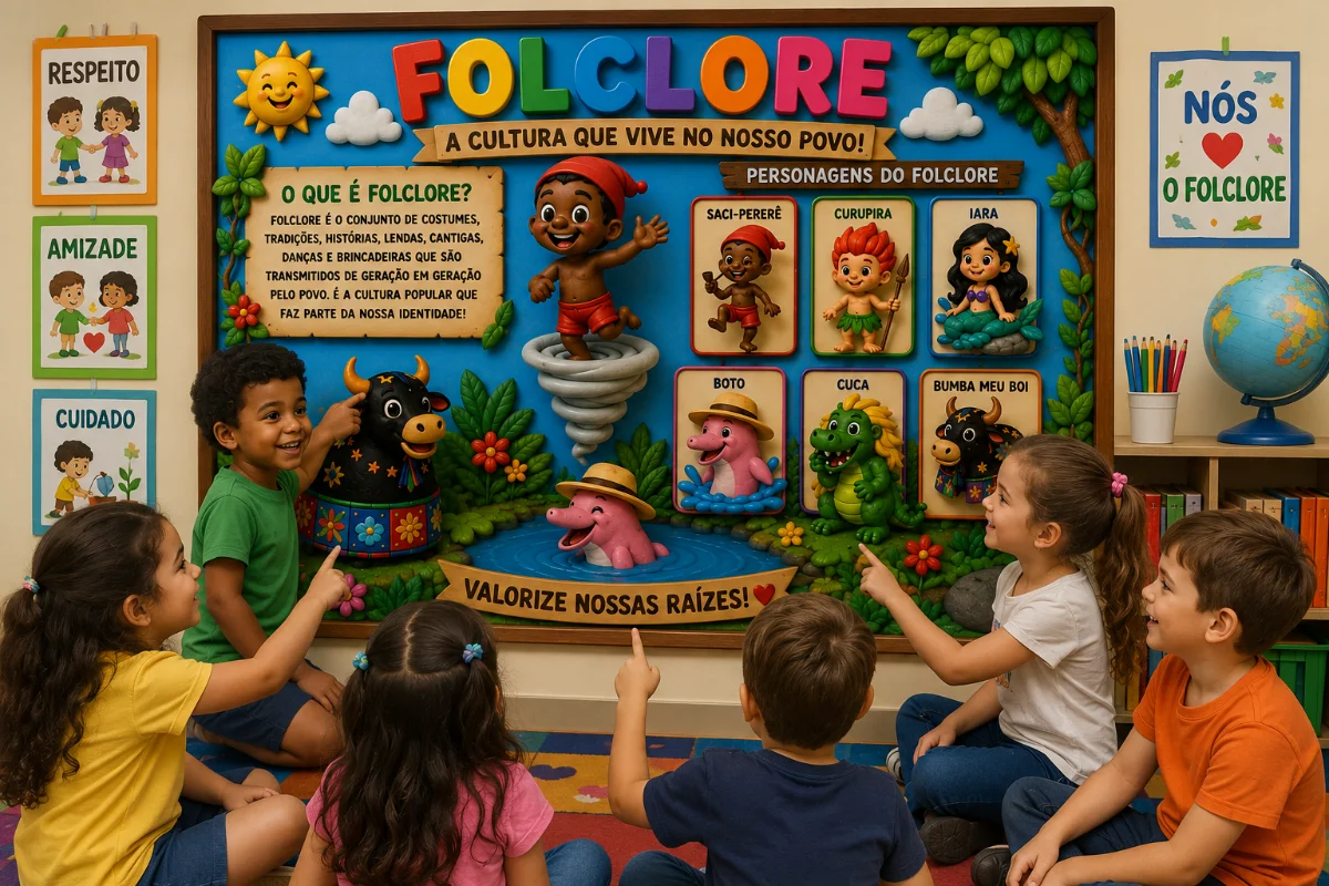 Imagem da galeria 3 de Painel e Atividades Folclore | Educação Infantil e Anos Iniciais