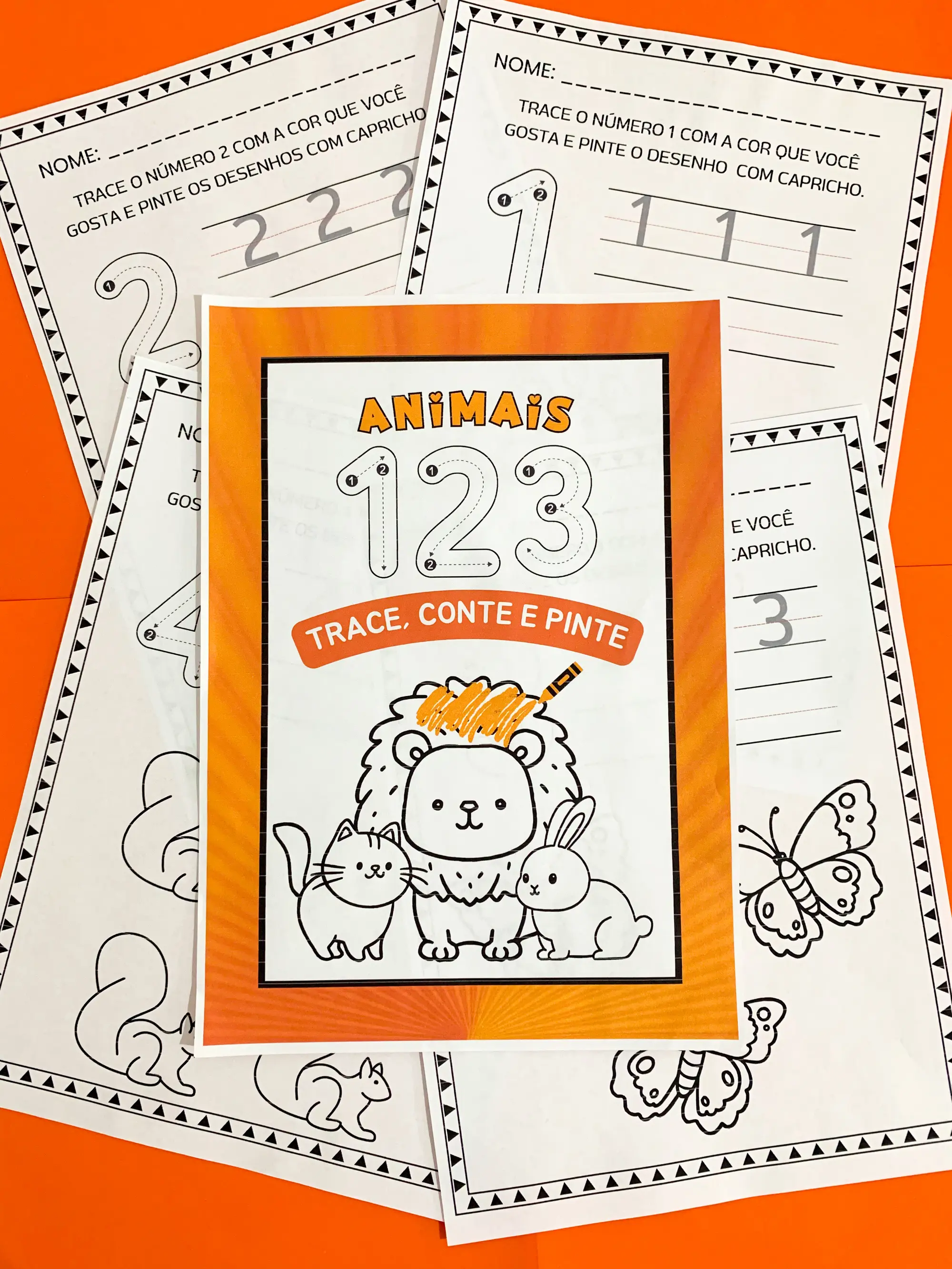 Capa de Trace, conte e pinte - Educação Infantil e anos iniciais