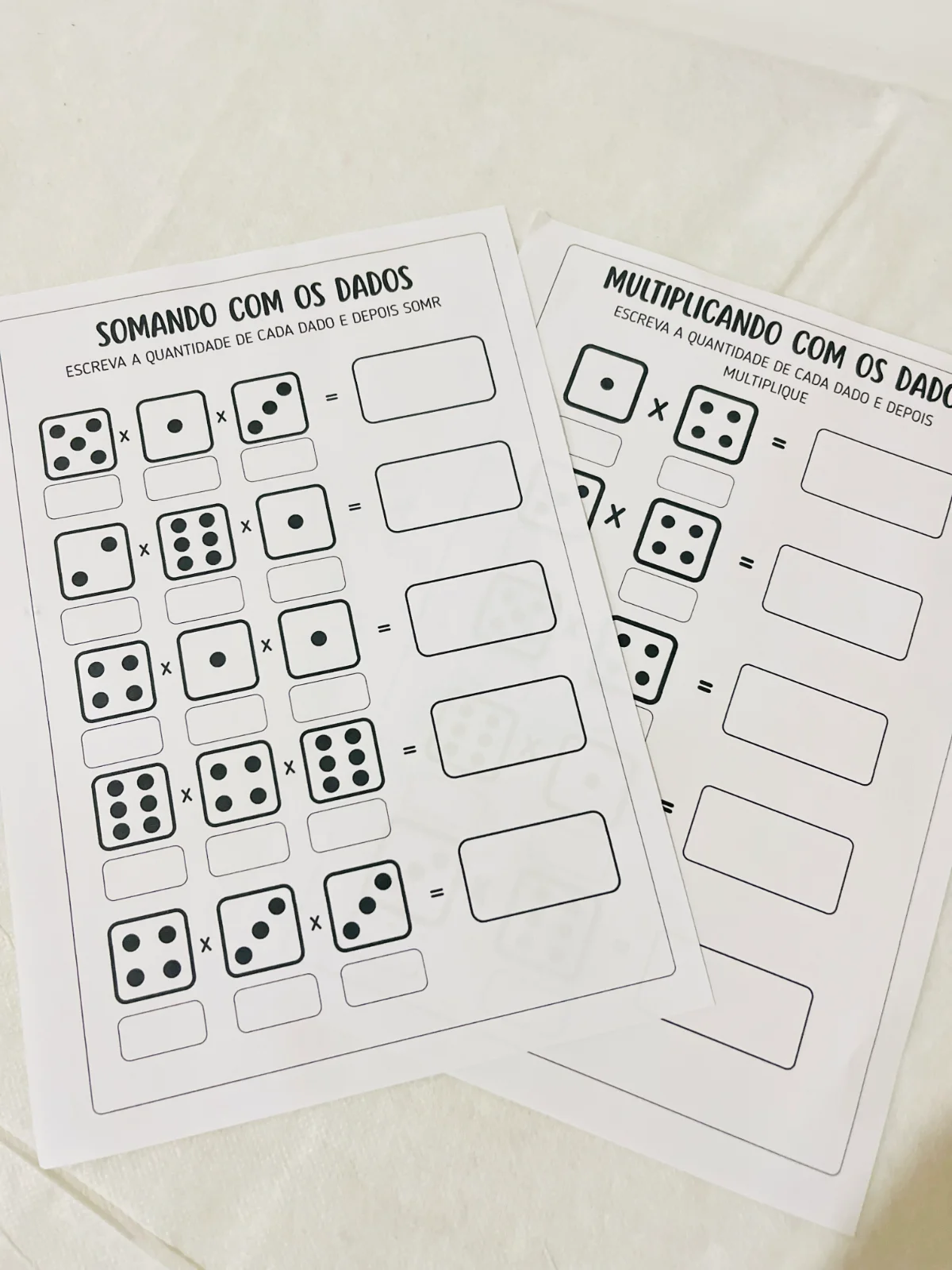 Capa de Multiplique com os Dados – Material Pedagógico