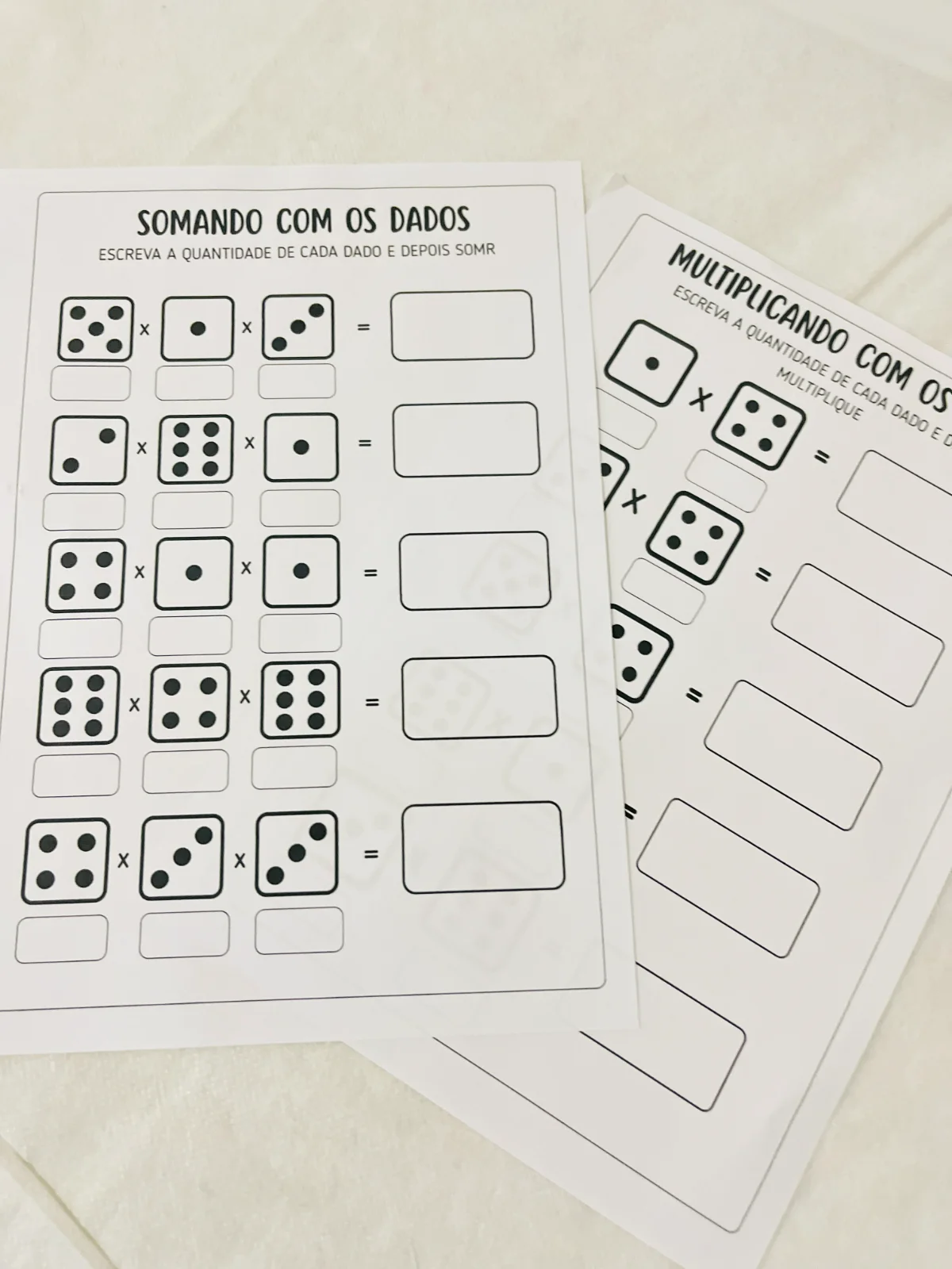 Imagem da galeria 1 de Multiplique com os Dados – Material Pedagógico