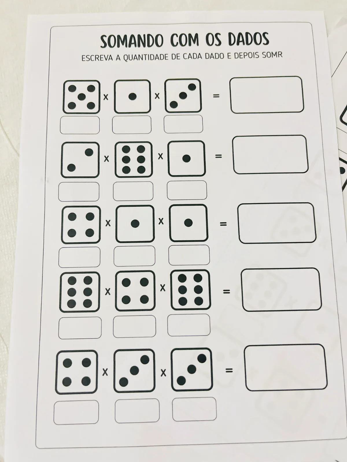 Imagem da galeria 3 de Multiplique com os Dados – Material Pedagógico