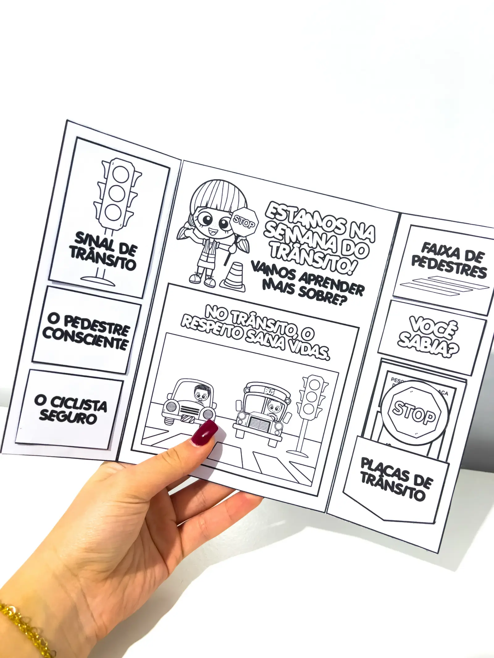 Imagem da galeria 2 de Lapbook Semana do Trânsito | Educação Infantil e Anos Iniciais