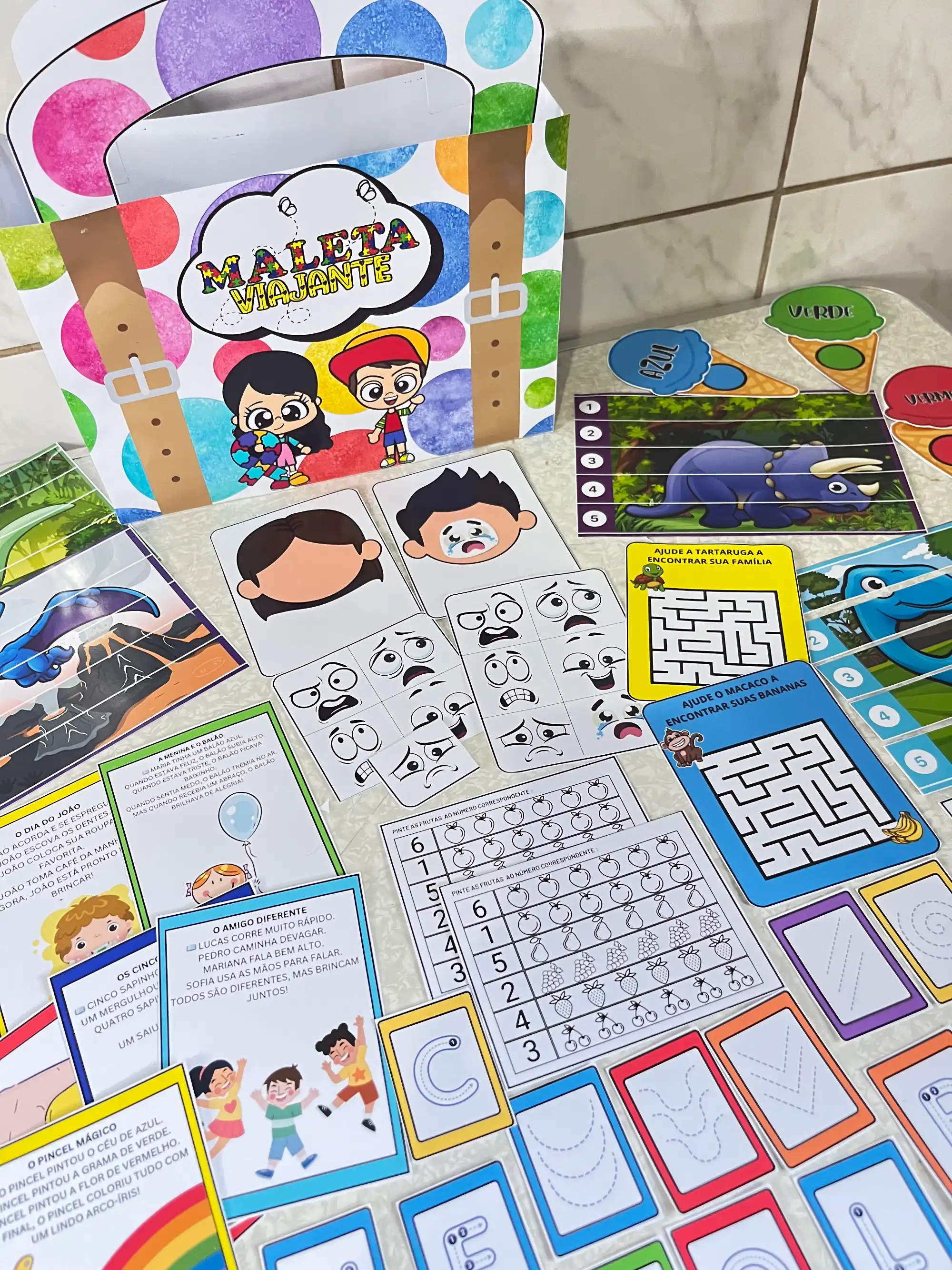 Capa de Maleta Viajante Inclusiva – Aprender é uma Aventura!
