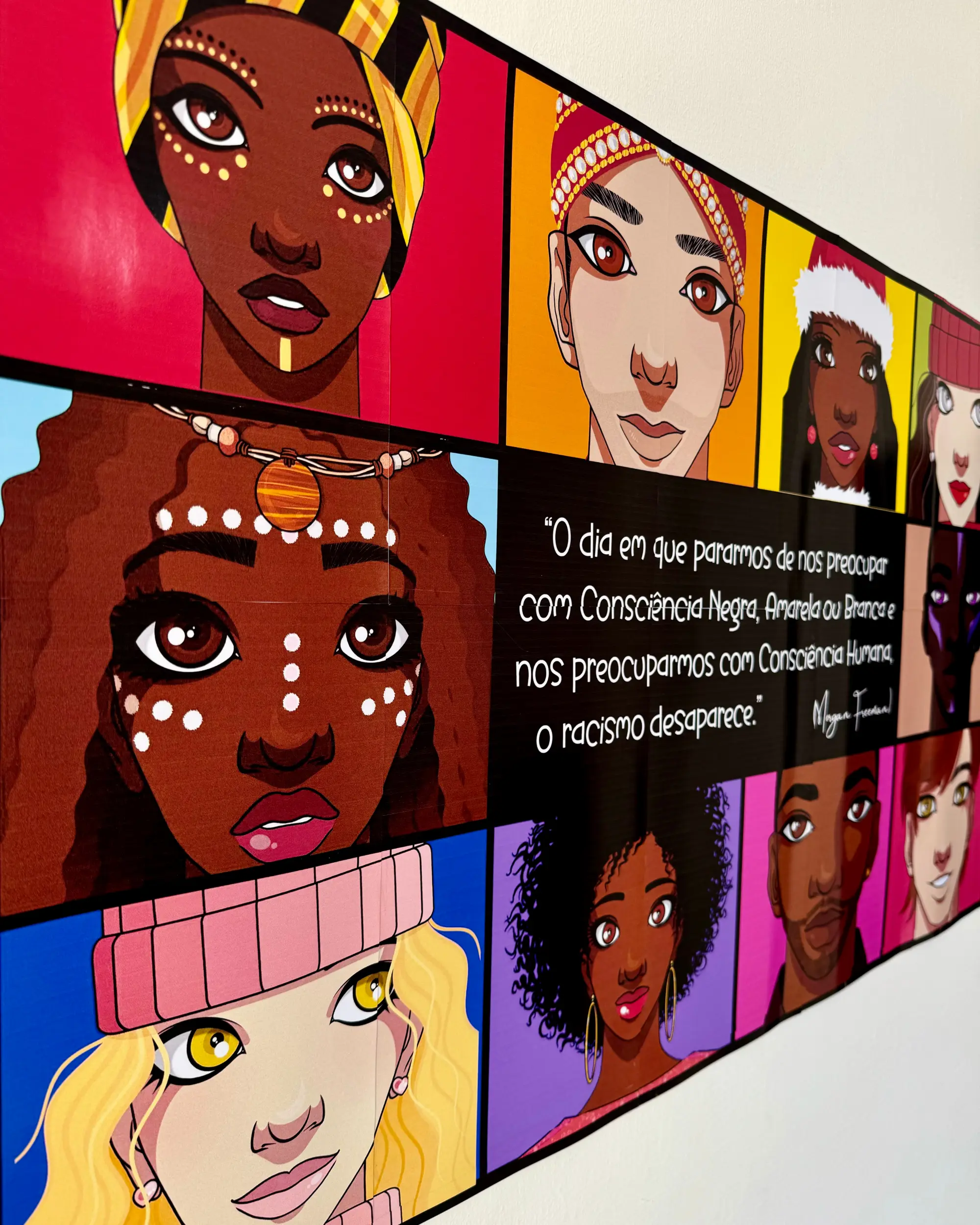 Capa de Painel Consciência Negra para Educação Infantil e Ensino Fundamental