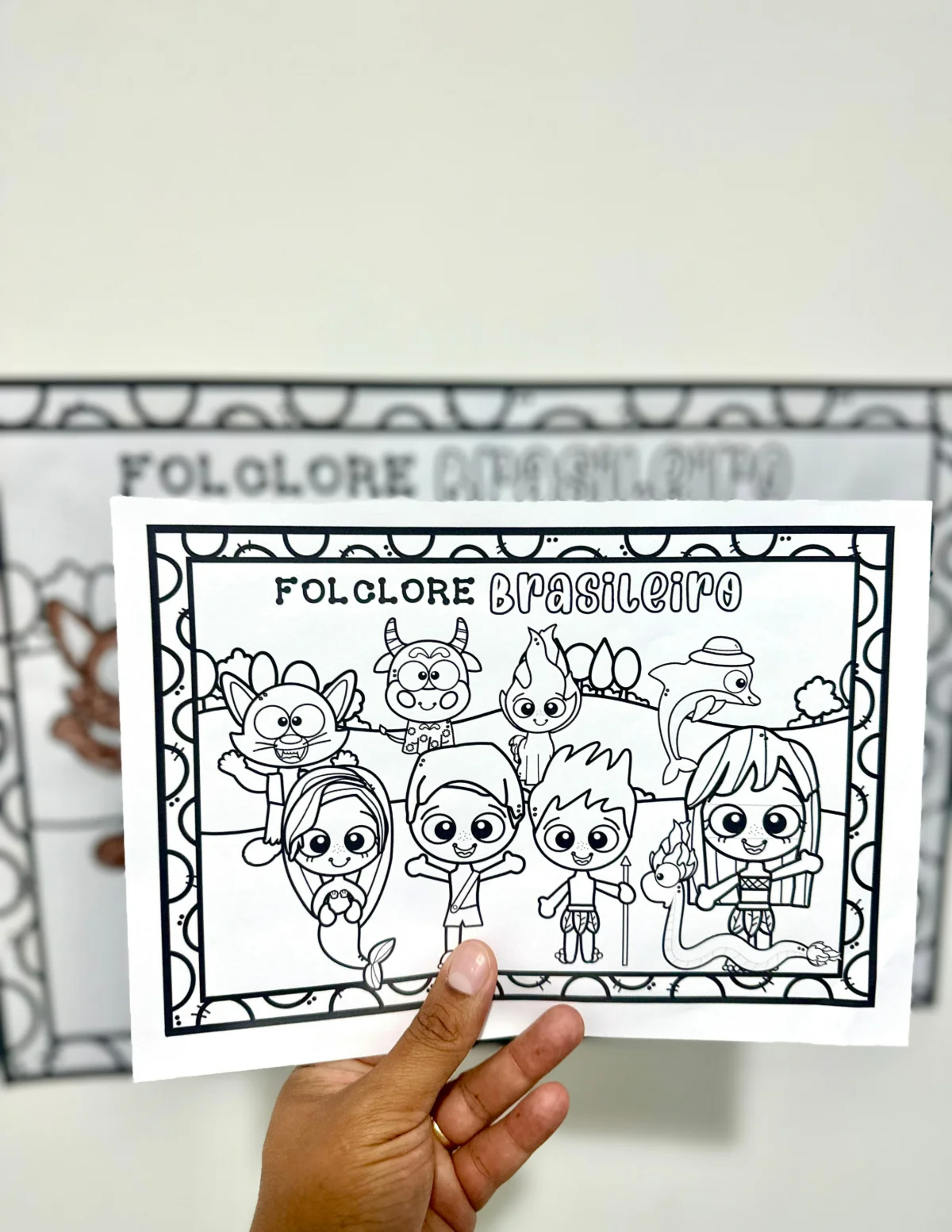 Imagem da galeria 2 de Cartaz para pintura coletiva – Folclore brasileiro