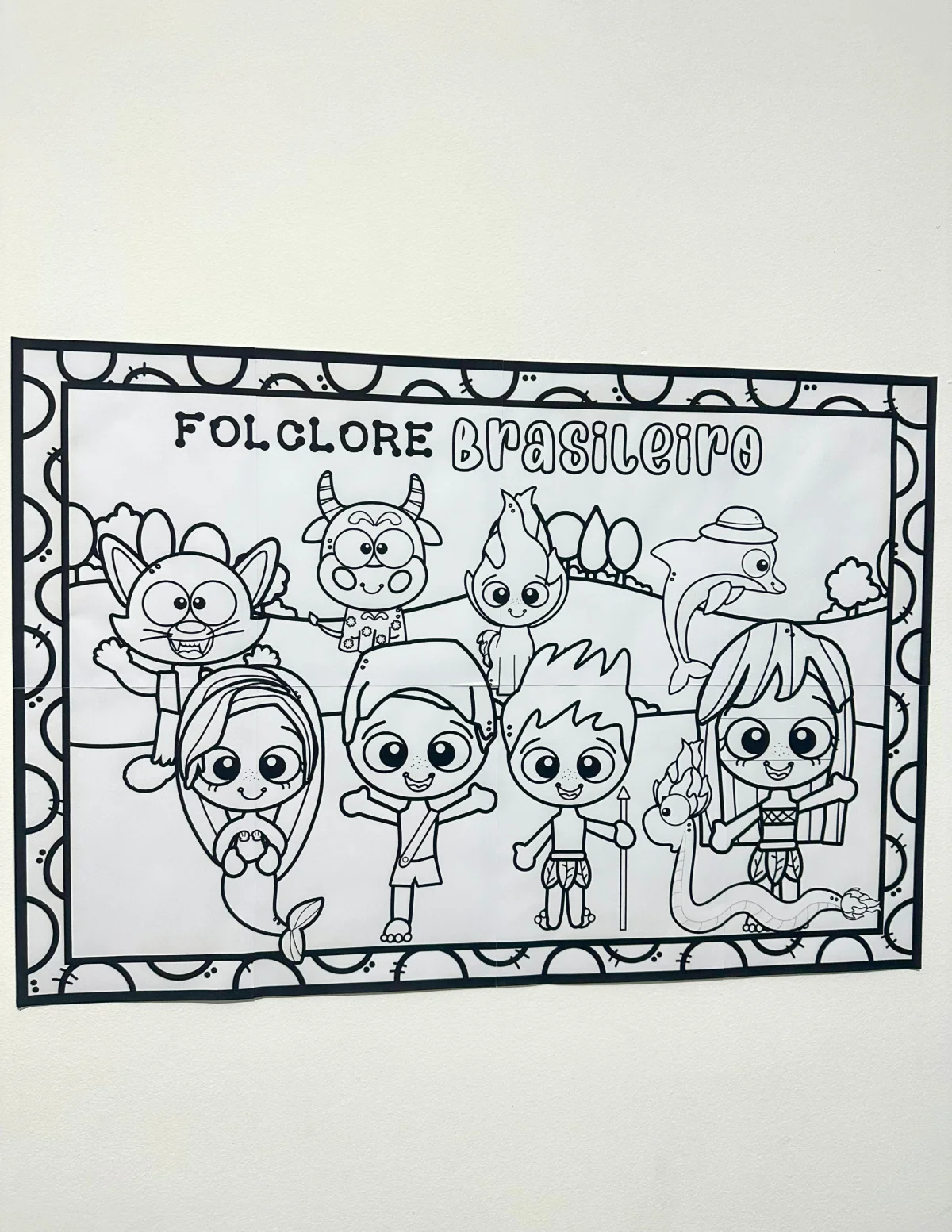 Imagem da galeria 3 de Cartaz para pintura coletiva – Folclore brasileiro
