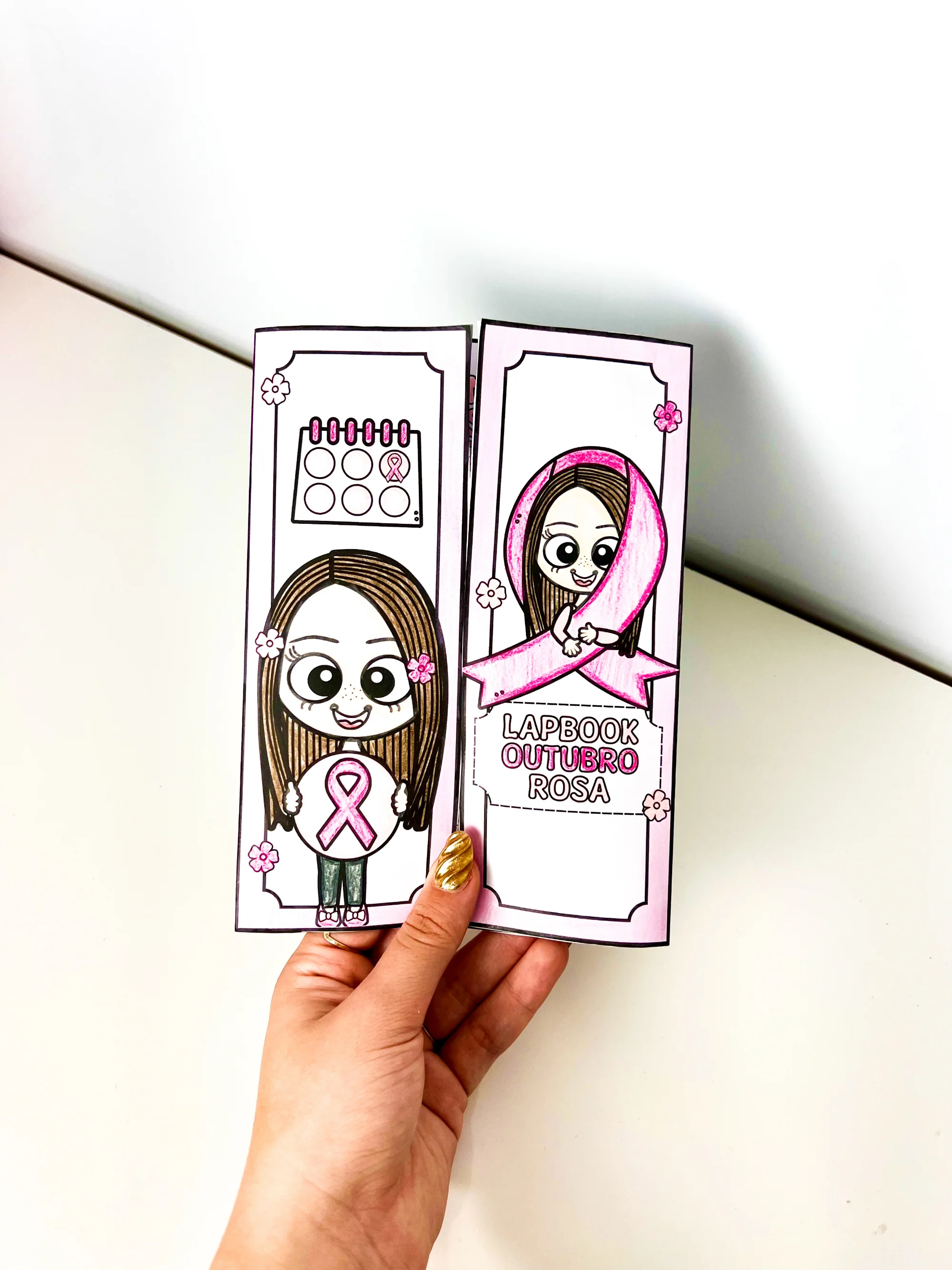 Lapbook Outubro Rosa – Material Pedagógico