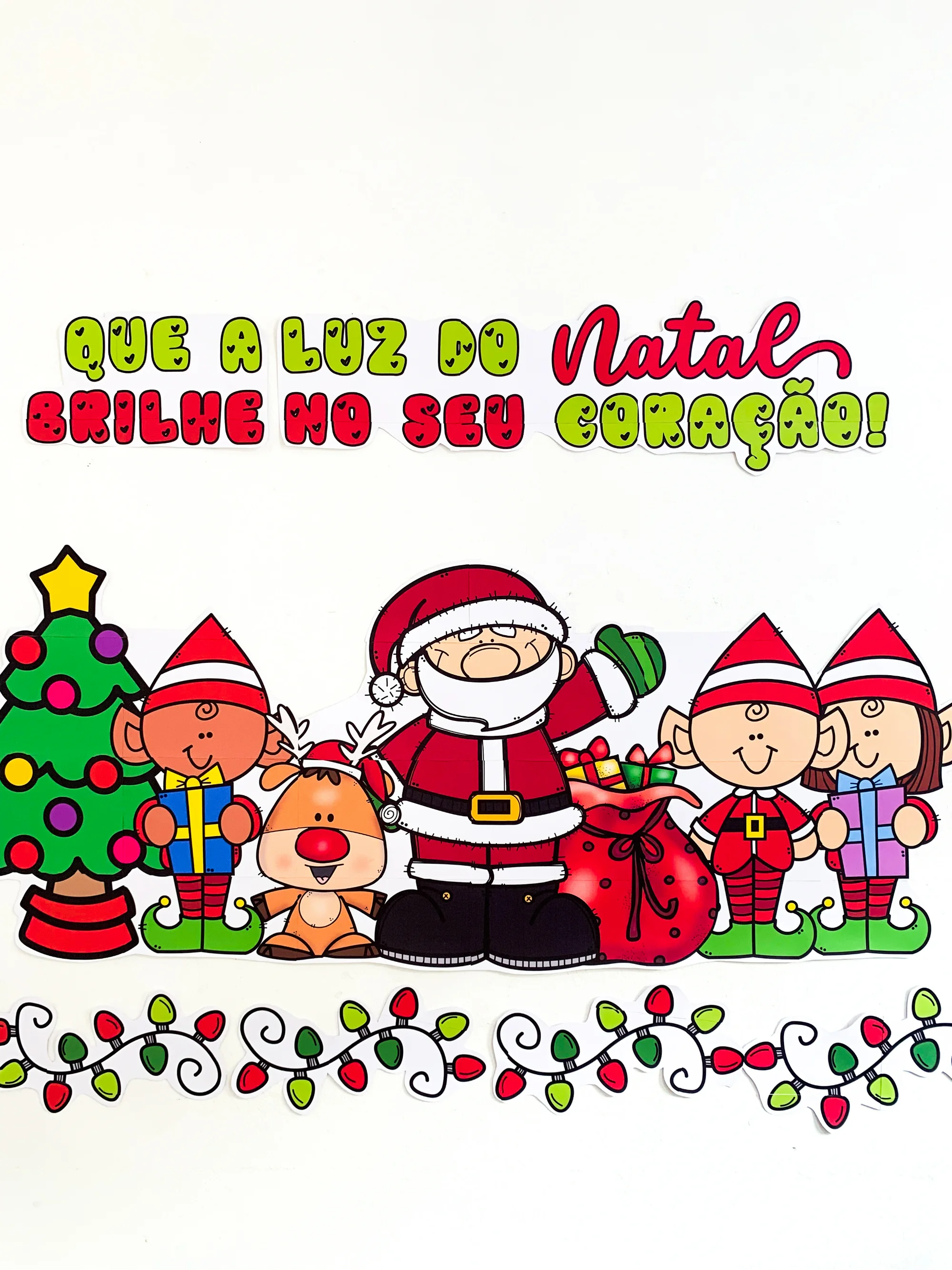 Capa de Painel de Natal para Educação Infantil e Anos Iniciais