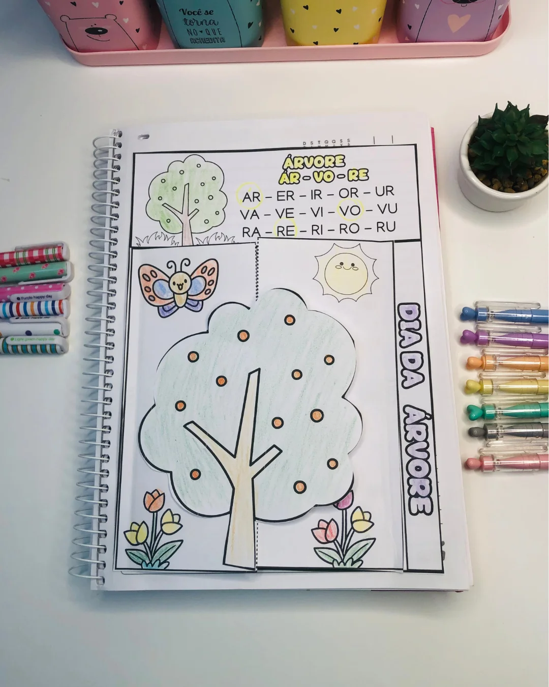 Capa de Box de Atividades Dia da Árvore – Material Pedagógico