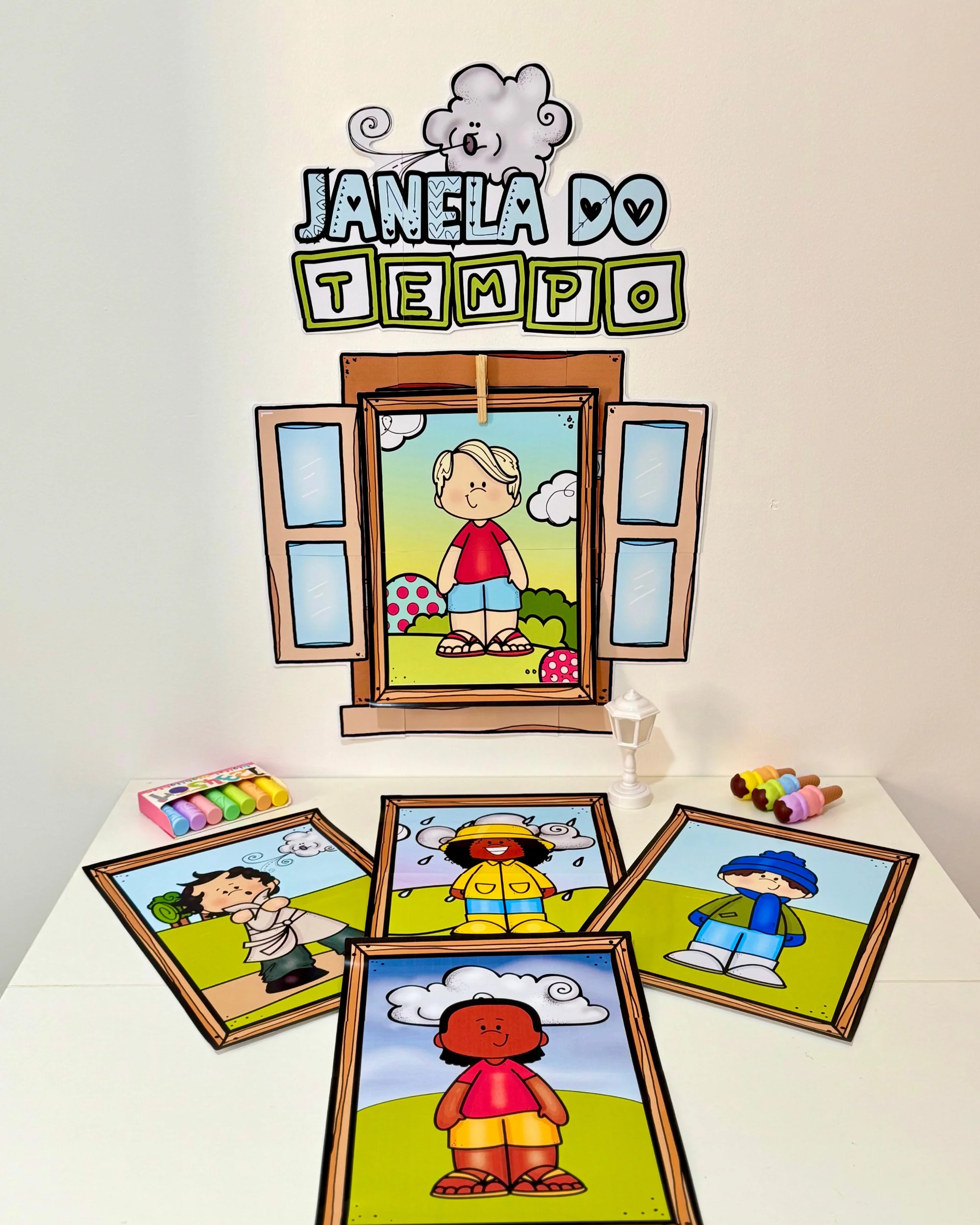 Painel Janela do Tempo para Educação Infantil | Rotina Escolar