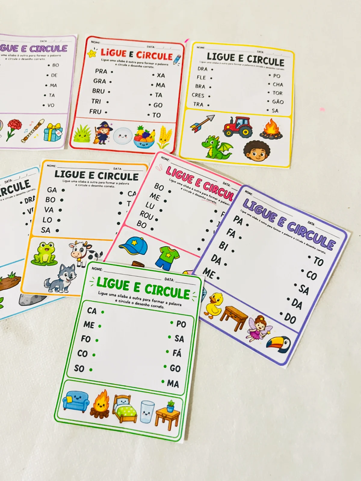 Imagem da galeria 1 de LIGUE E CIRCULE – Atividades para Imprimir