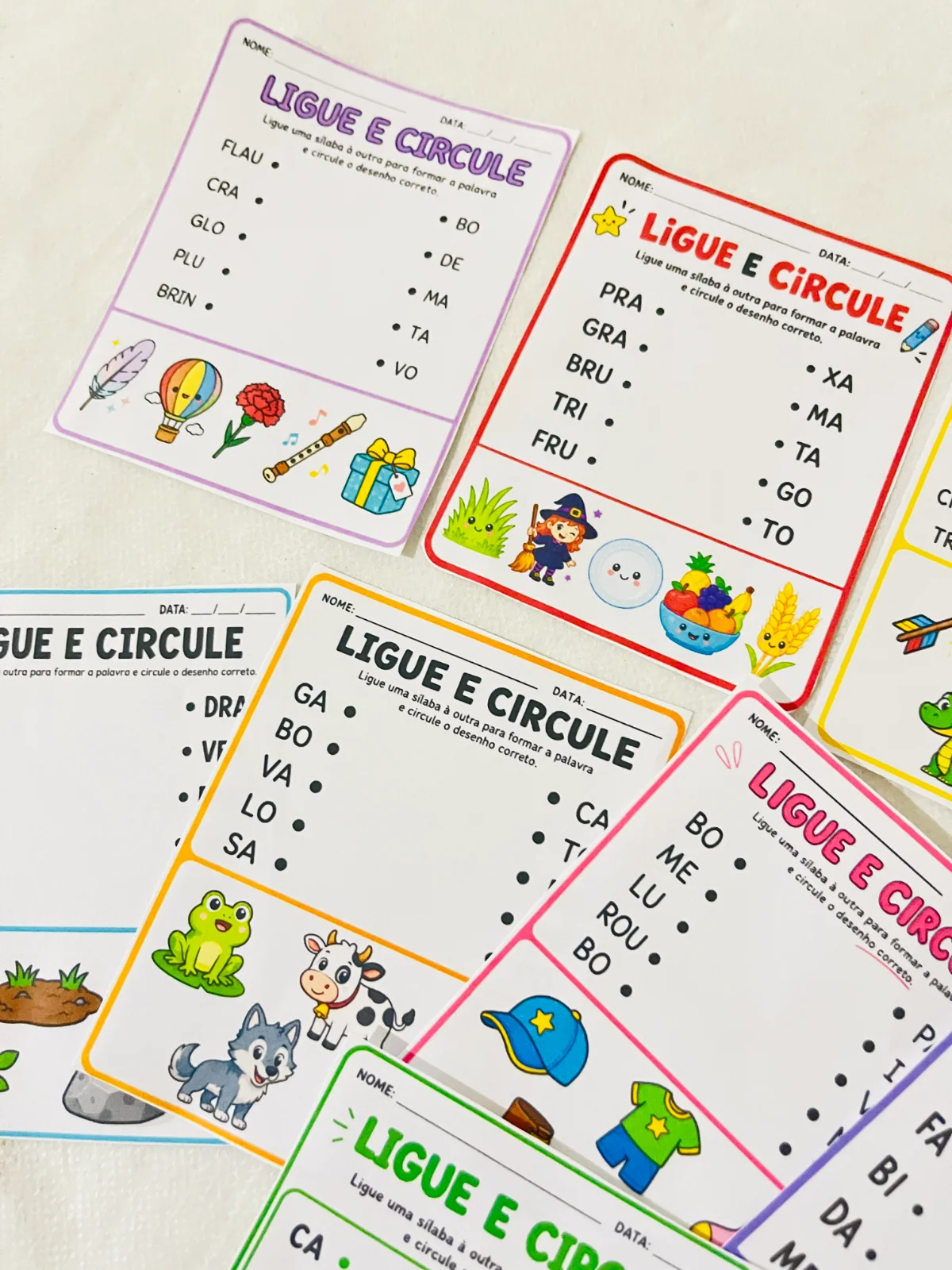 Imagem da galeria 3 de LIGUE E CIRCULE – Atividades para Imprimir