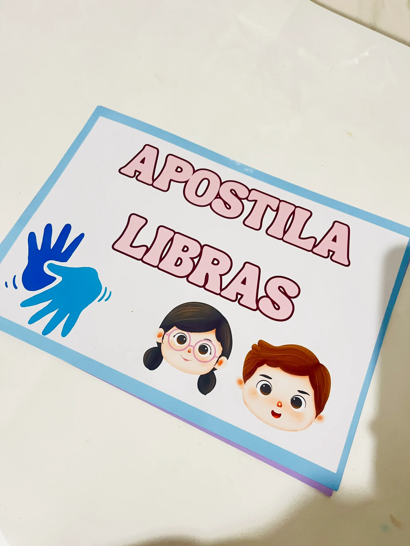 Capa de 🎯 Apostila Libras – Comunicação e Inclusão ao Alcance das Mãos! 🤟